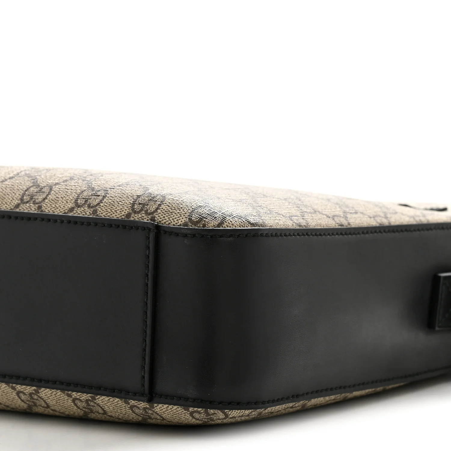 GG Supreme Monogram Flat Messenger Bag Beige Black New Acero - Image 10