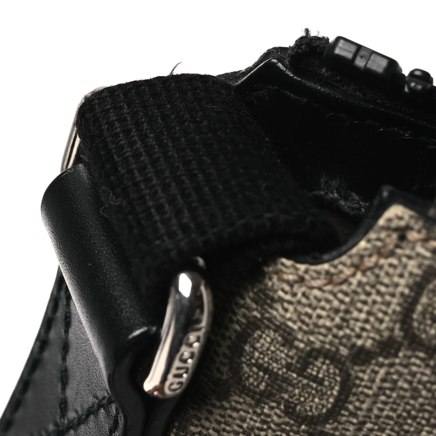 GG Supreme Monogram Flat Messenger Bag Black - Image 11
