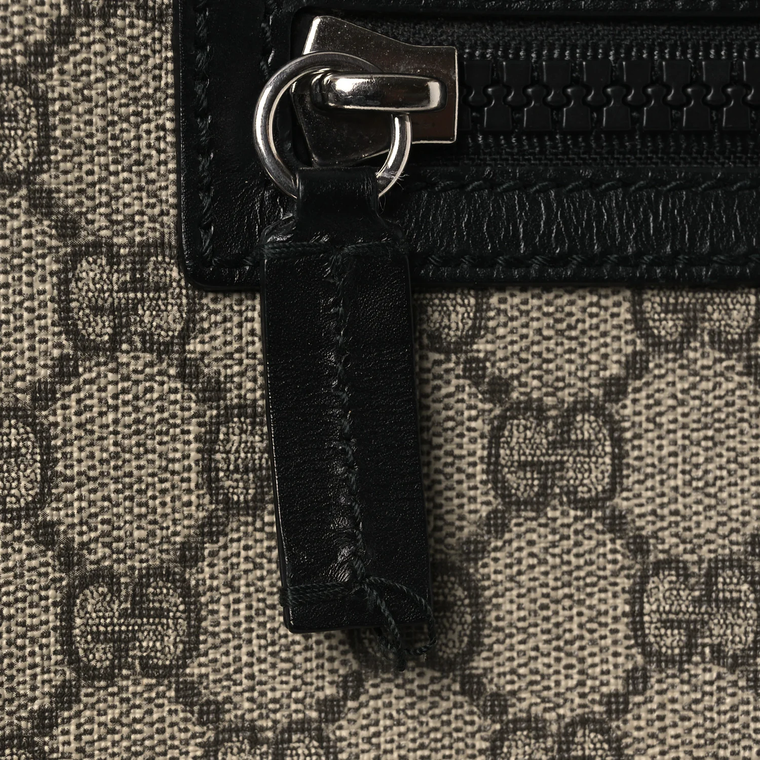 GG Supreme Monogram Flat Messenger Bag Black - Image 12