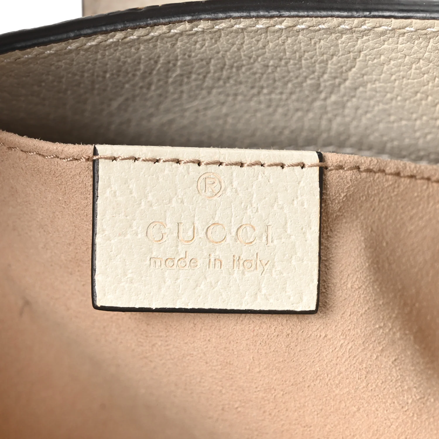 GG Supreme Monogram Flora Textured Calfskin Small Padlock Tote Beige Ebony Multicolor Mystic White - Image 5