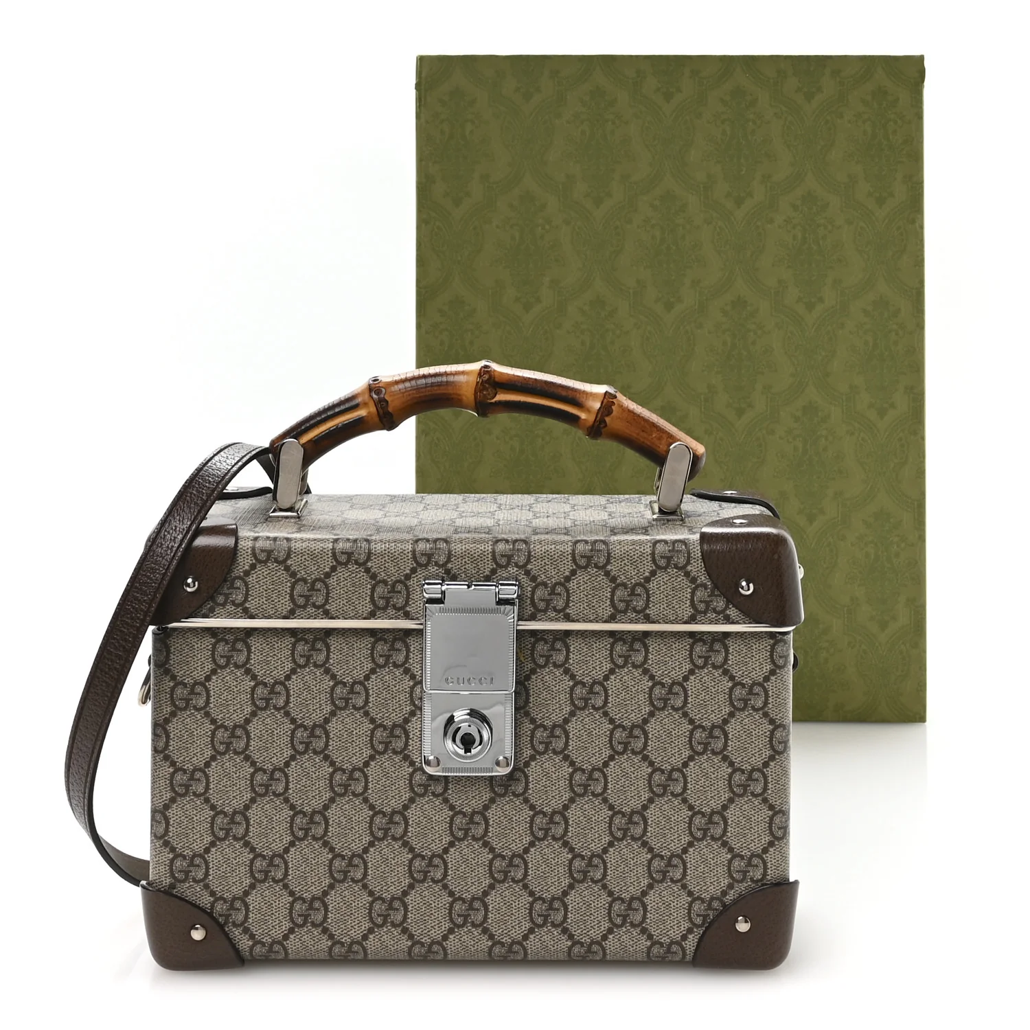 GG Supreme Monogram Globe-Trotter Beauty Case Brown - Image 11