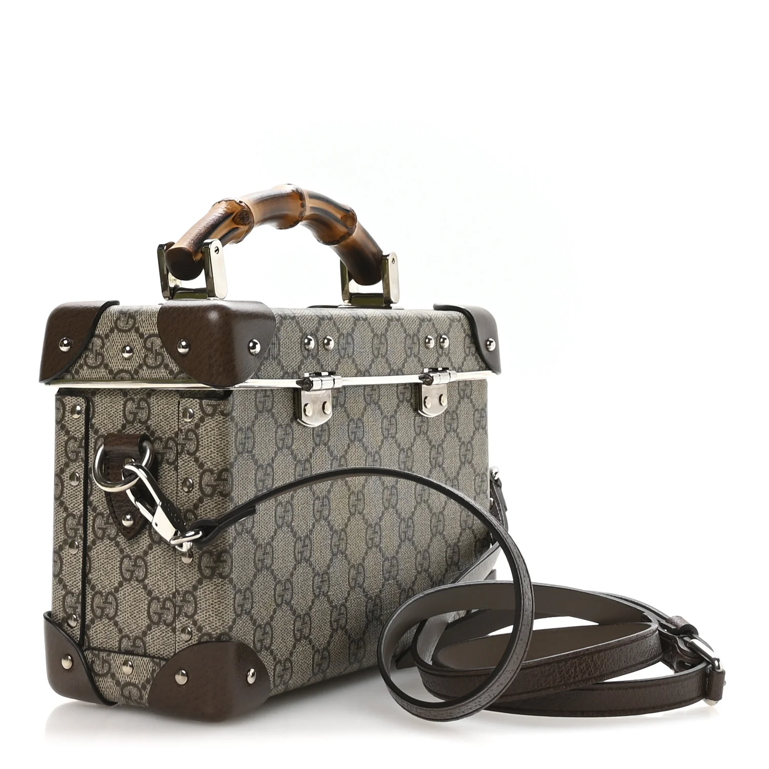 GG Supreme Monogram Globe-Trotter Beauty Case Brown - Image 3