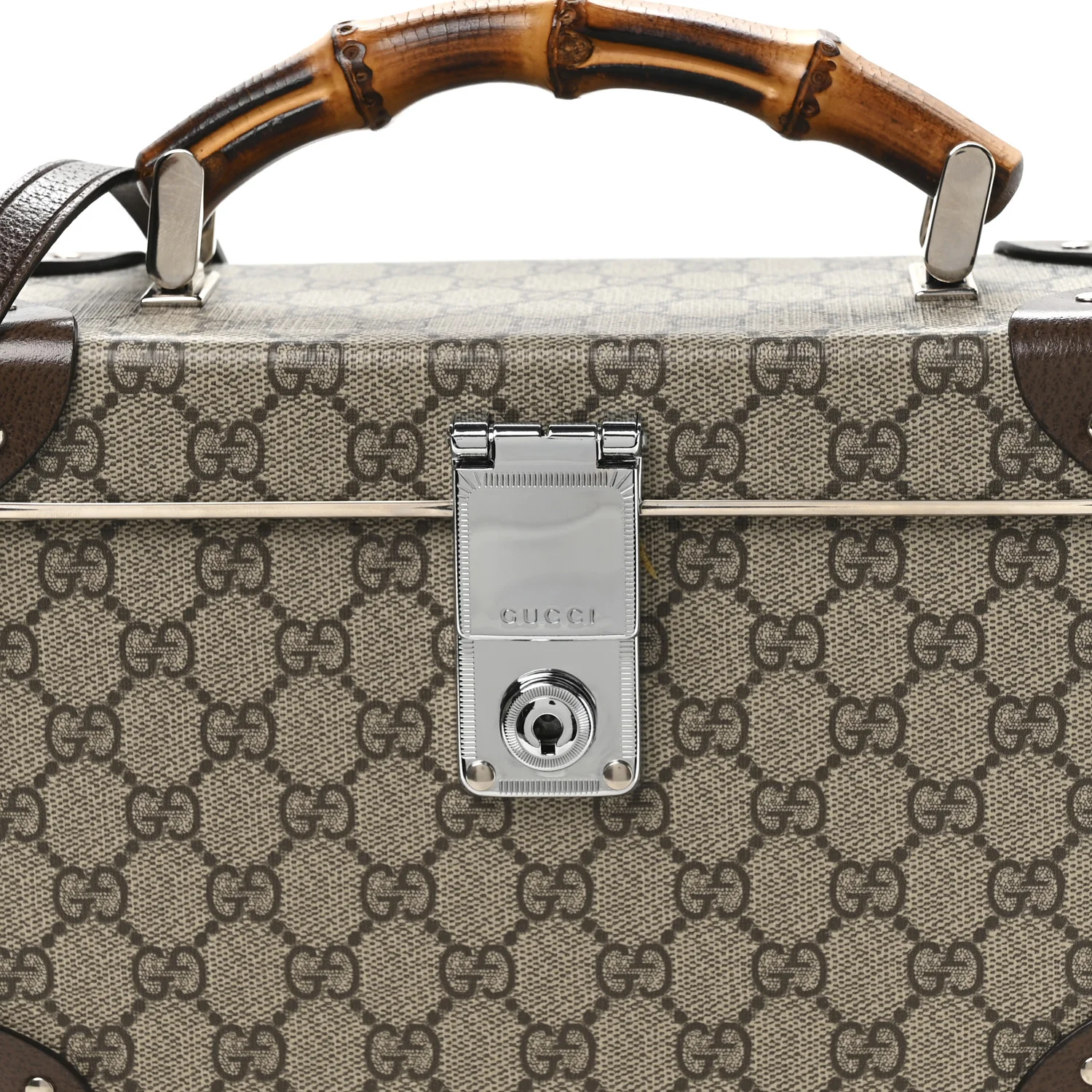 GG Supreme Monogram Globe-Trotter Beauty Case Brown - Image 8