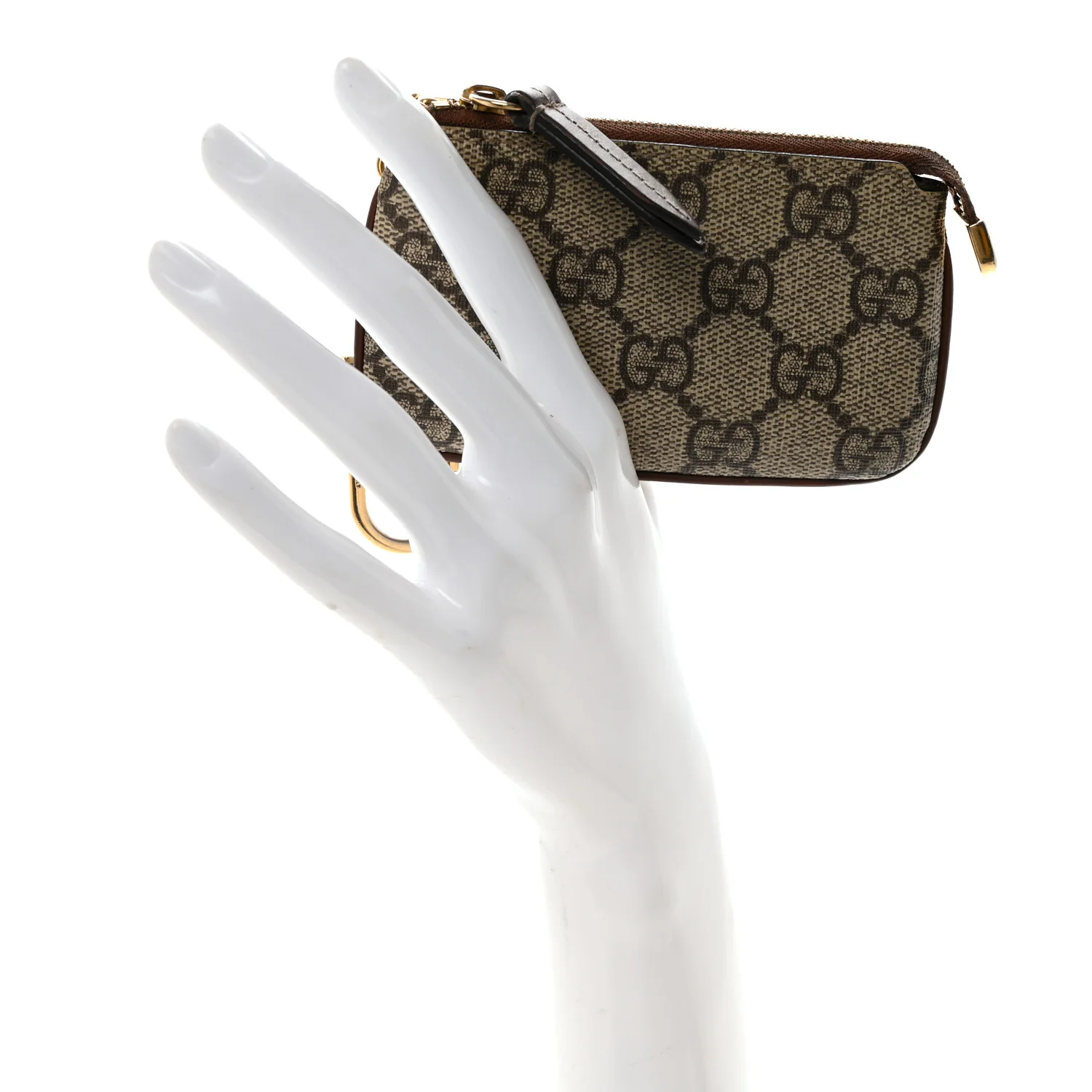 GG Supreme Monogram Key Case Brown - Image 2