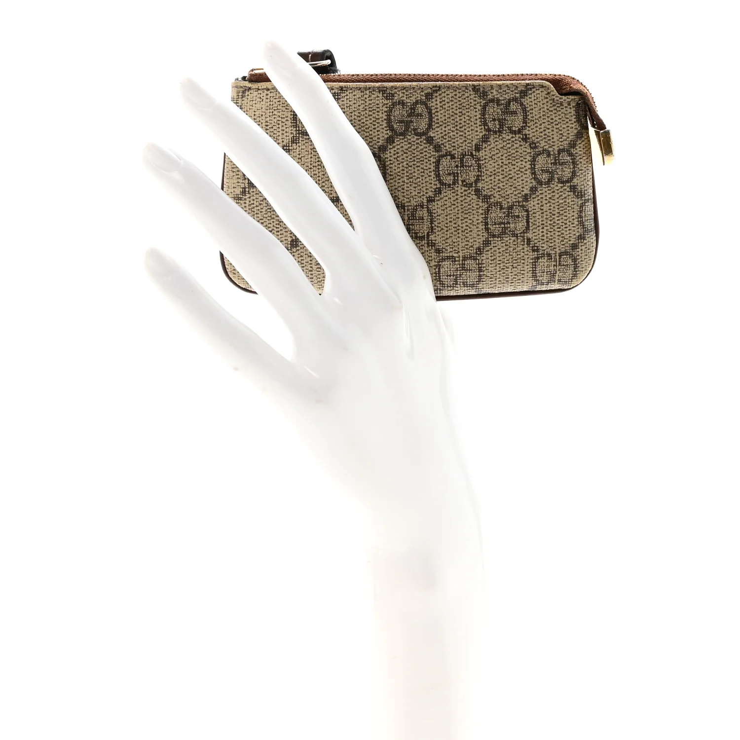 GG Supreme Monogram Key Case Brown - Image 2