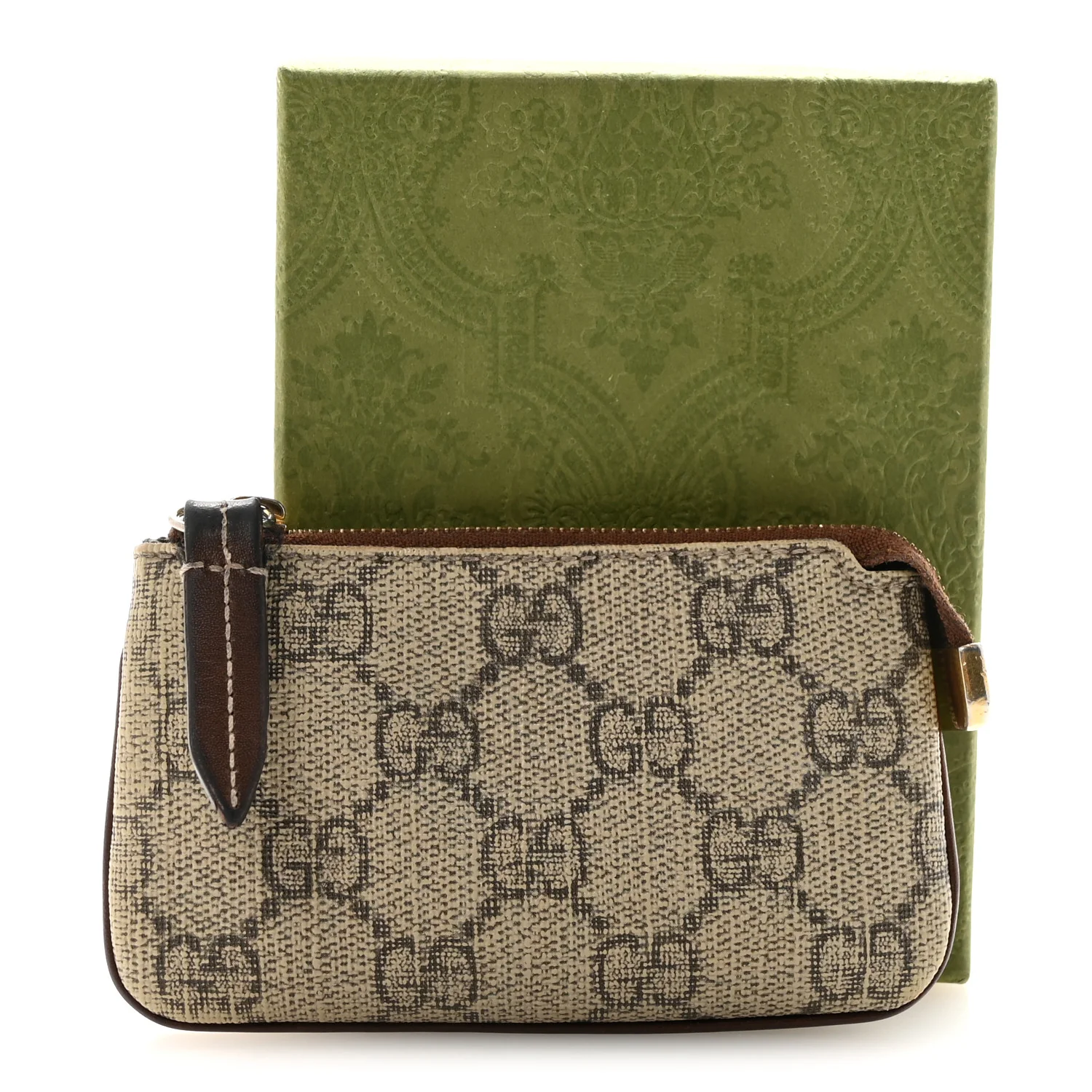 GG Supreme Monogram Key Case Brown - Image 8