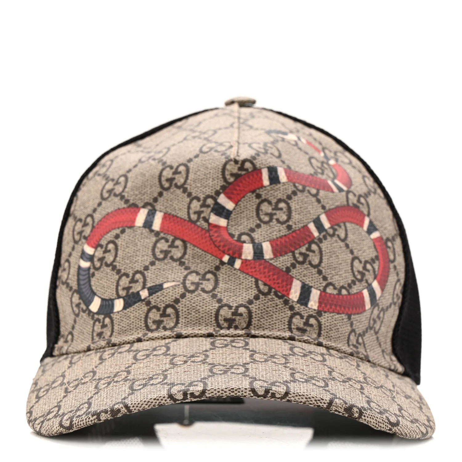 GG Supreme Monogram Kingsnake Print Baseball Hat M 58 Beige - Image 3