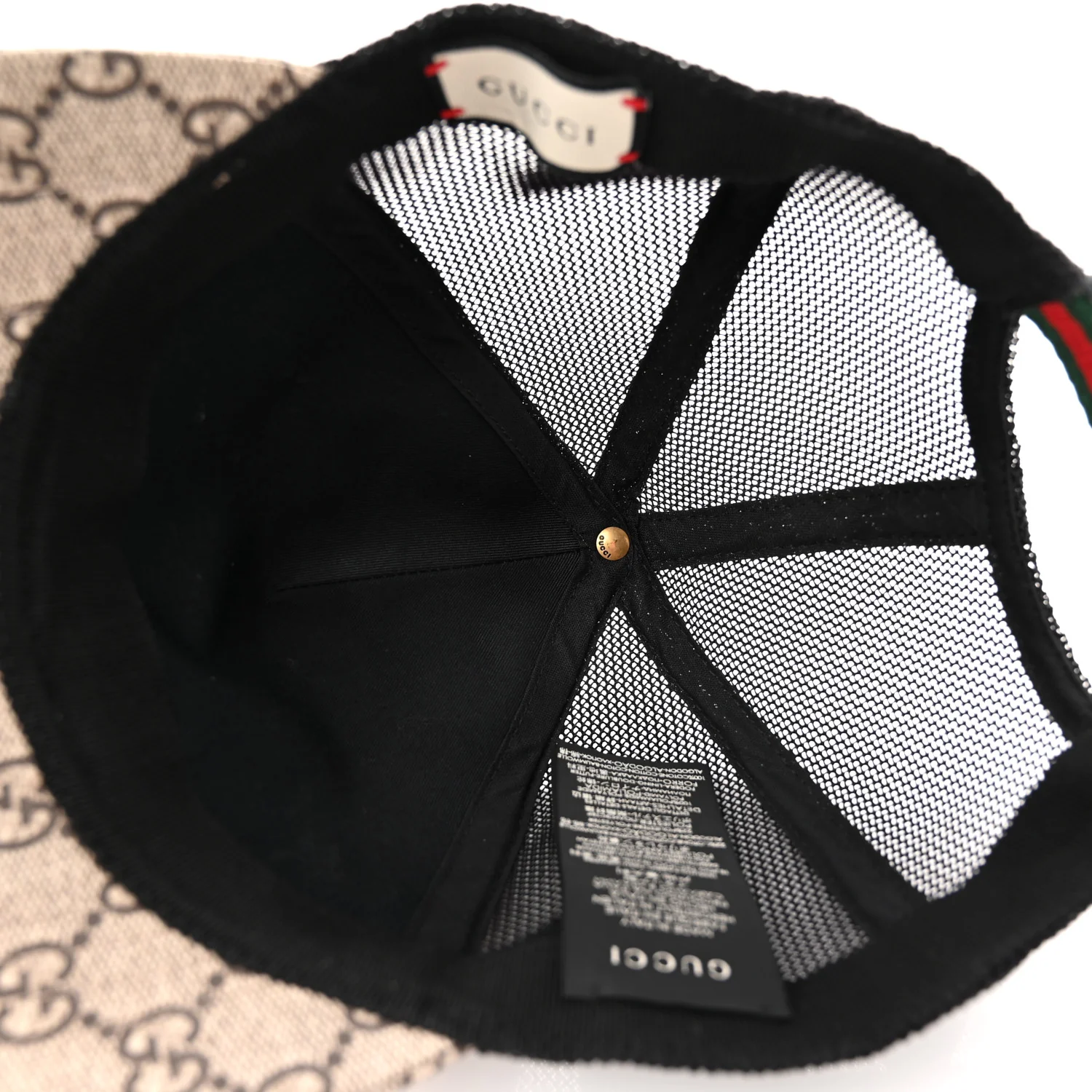 GG Supreme Monogram Kingsnake Print Baseball Hat M 58 Beige - Image 7
