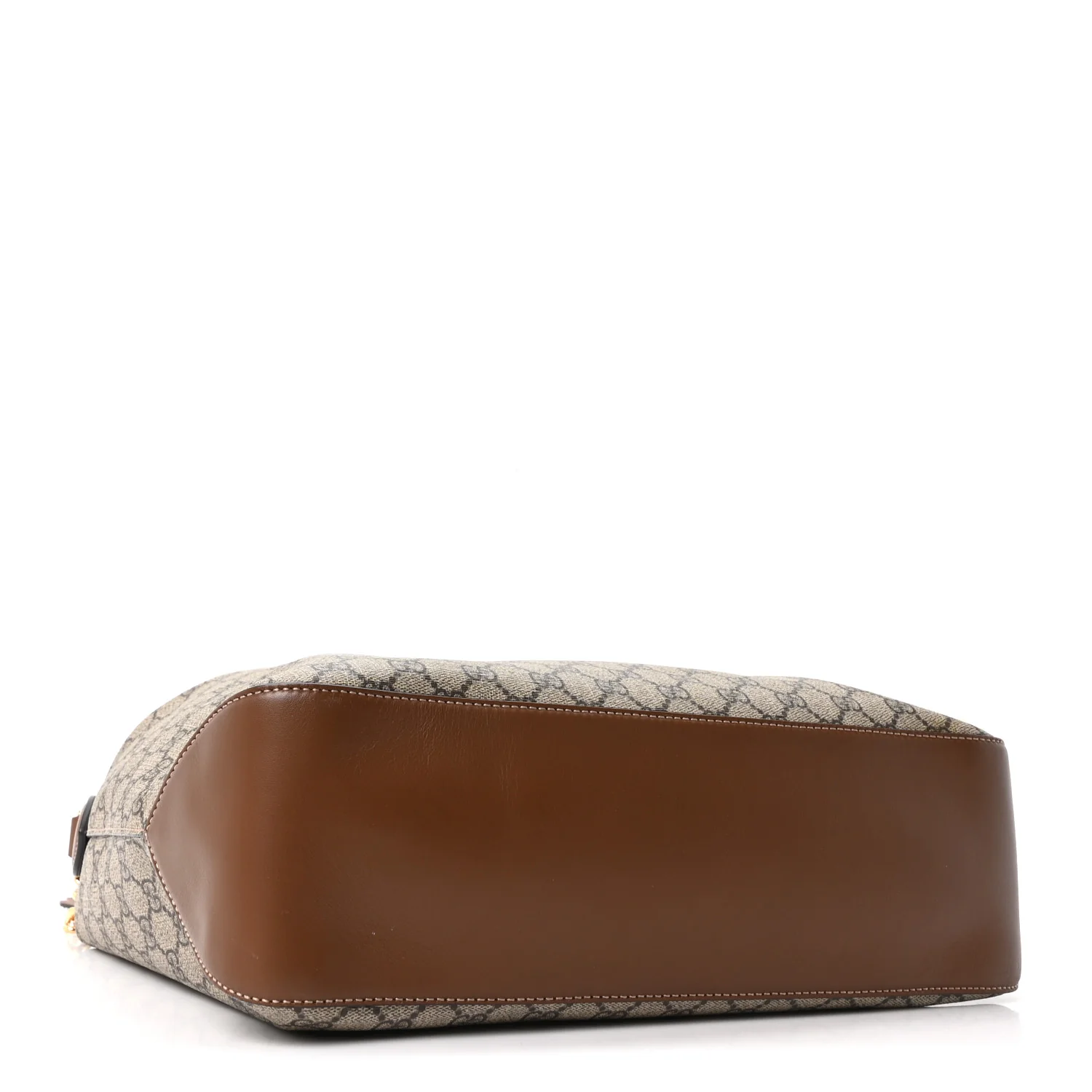 GG Supreme Monogram Large Linea A Hobo Light Brown - Image 7