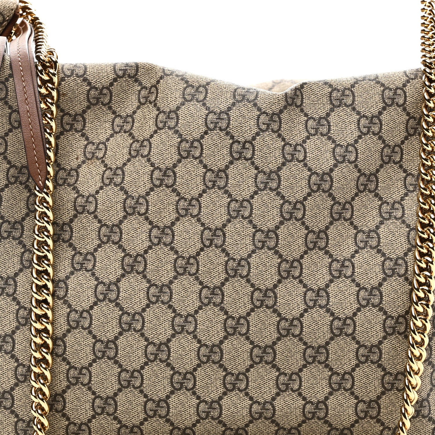 GG Supreme Monogram Large Linea A Hobo Light Brown - Image 8