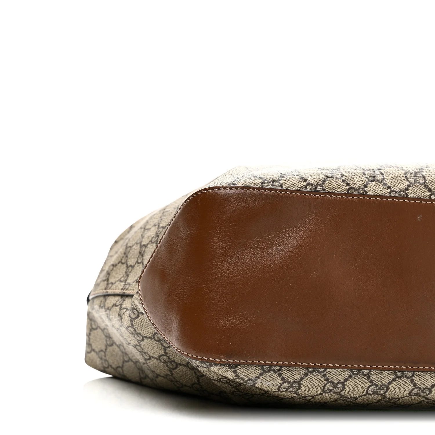 GG Supreme Monogram Large Linea A Hobo Light Brown - Image 9