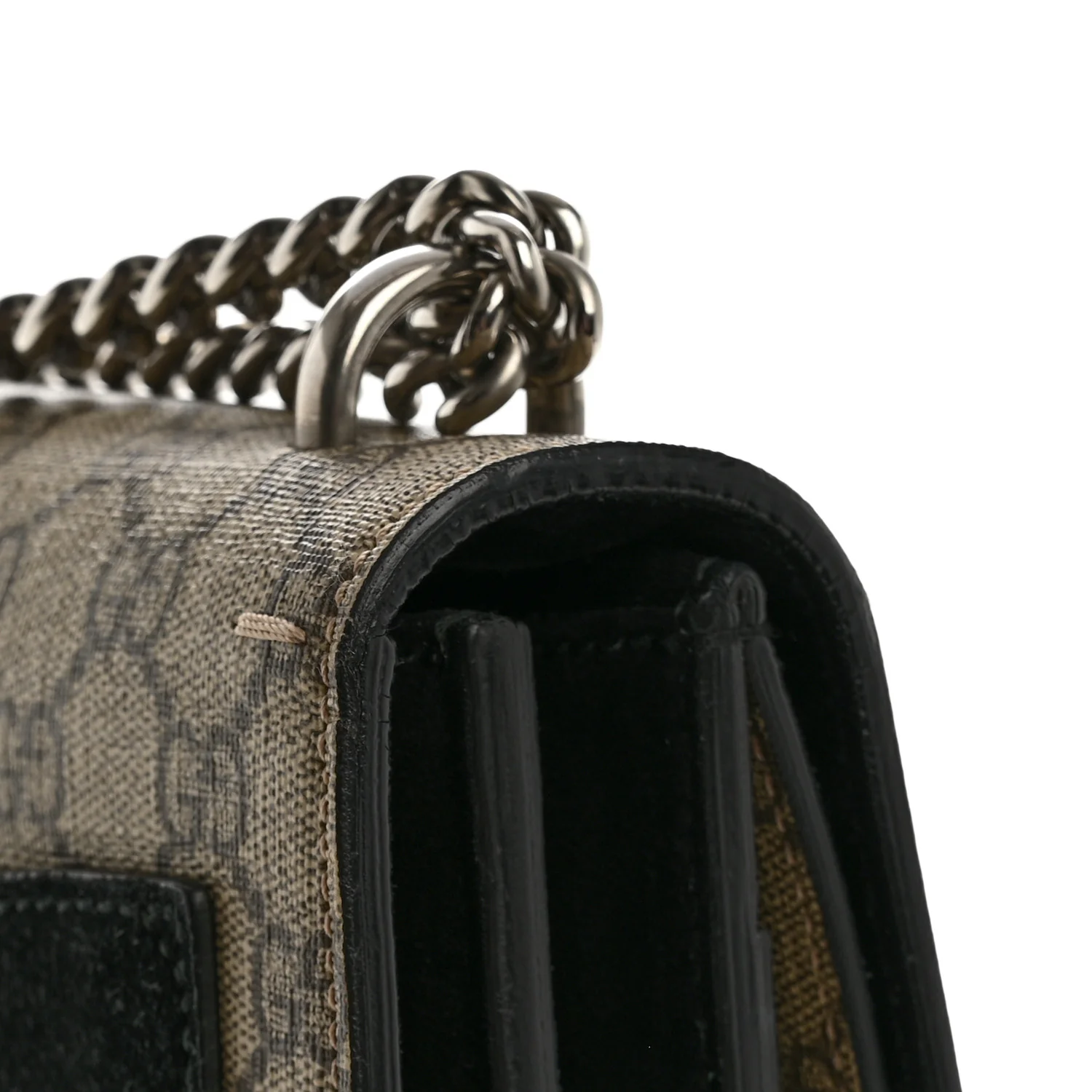GG Supreme Monogram Medium Dionysus Shoulder Bag Black - Image 13