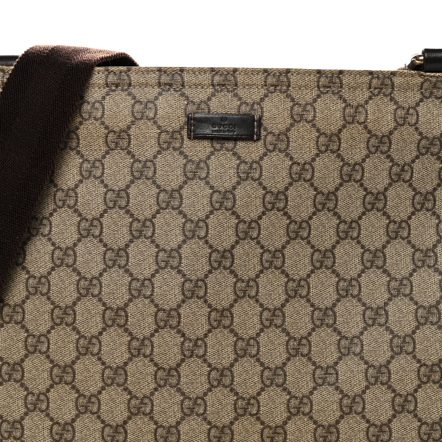 GG Supreme Monogram Medium Flat Messenger Bag Dark Brown - Image 8