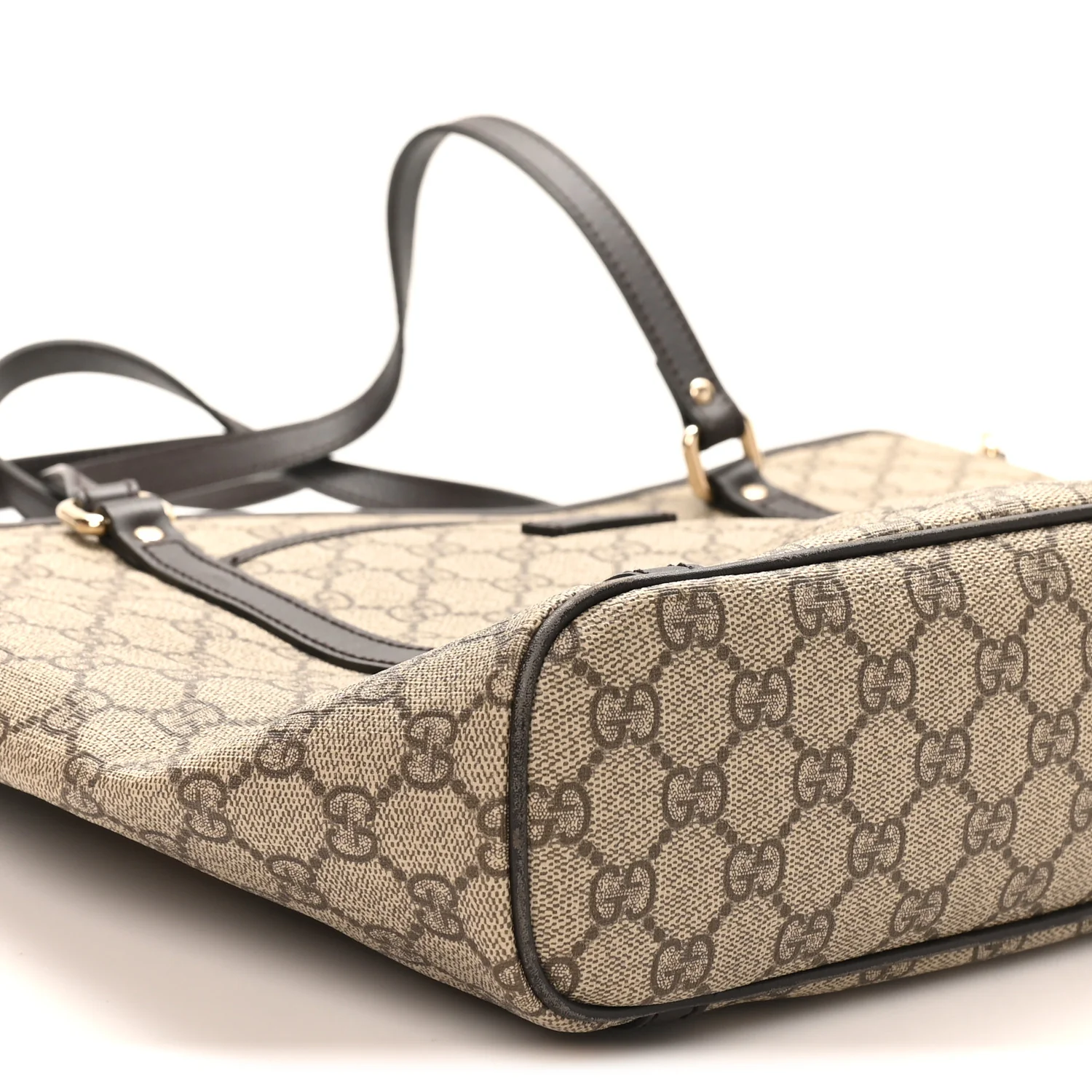 GG Supreme Monogram Medium Joy Tote Dark Brown - Image 9