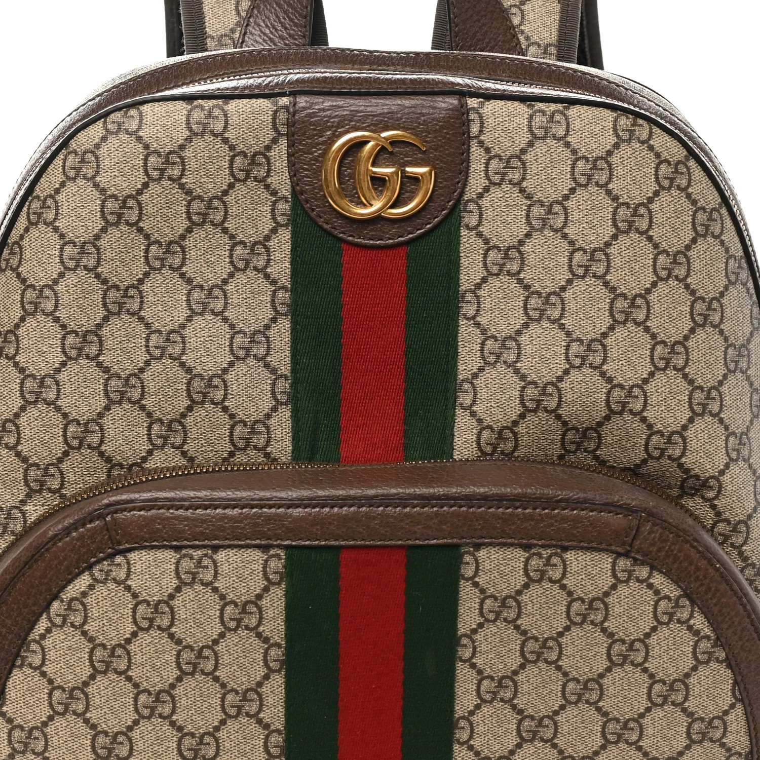 GG Supreme Monogram Medium Ophidia Day Backpack Brown - Image 7