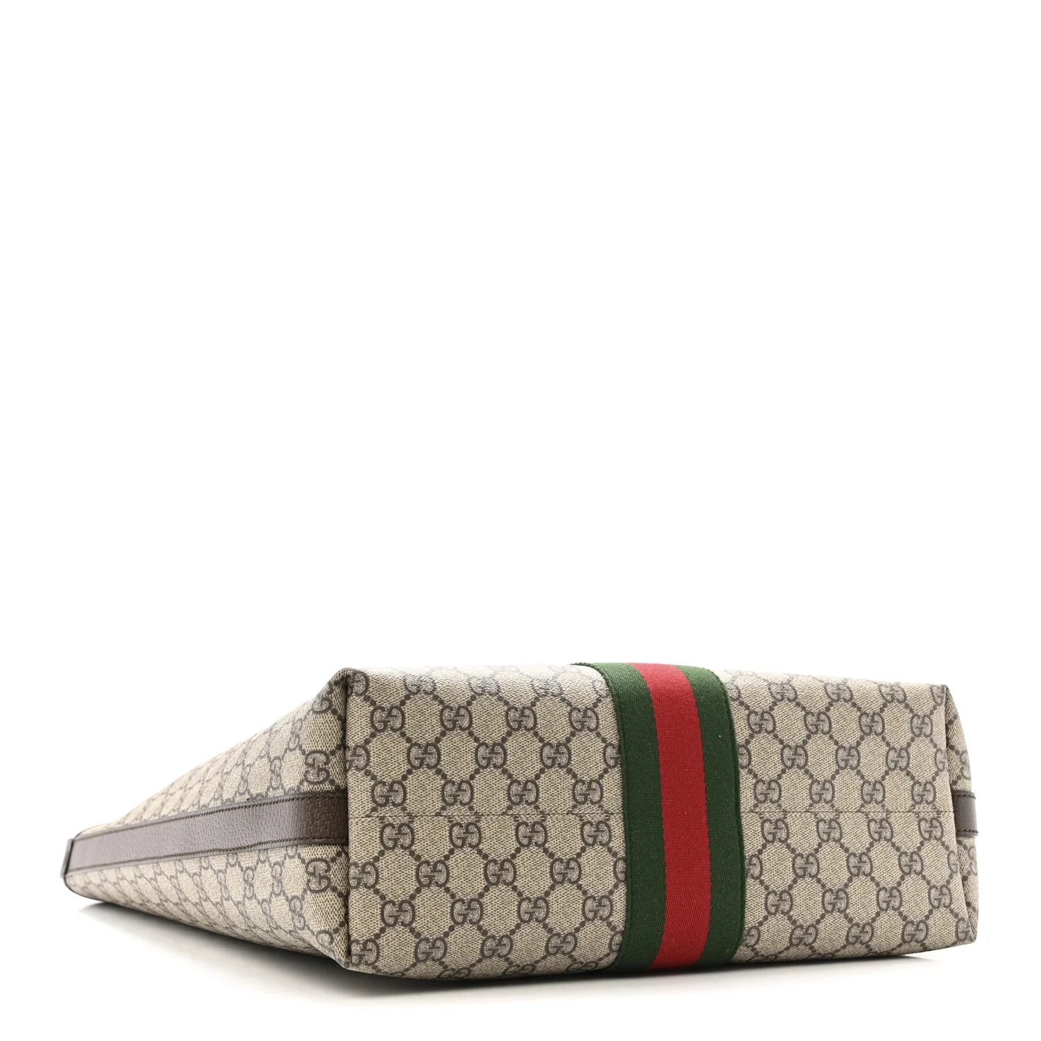 GG Supreme Monogram Medium Ophidia Tote Bag Brown - Image 4