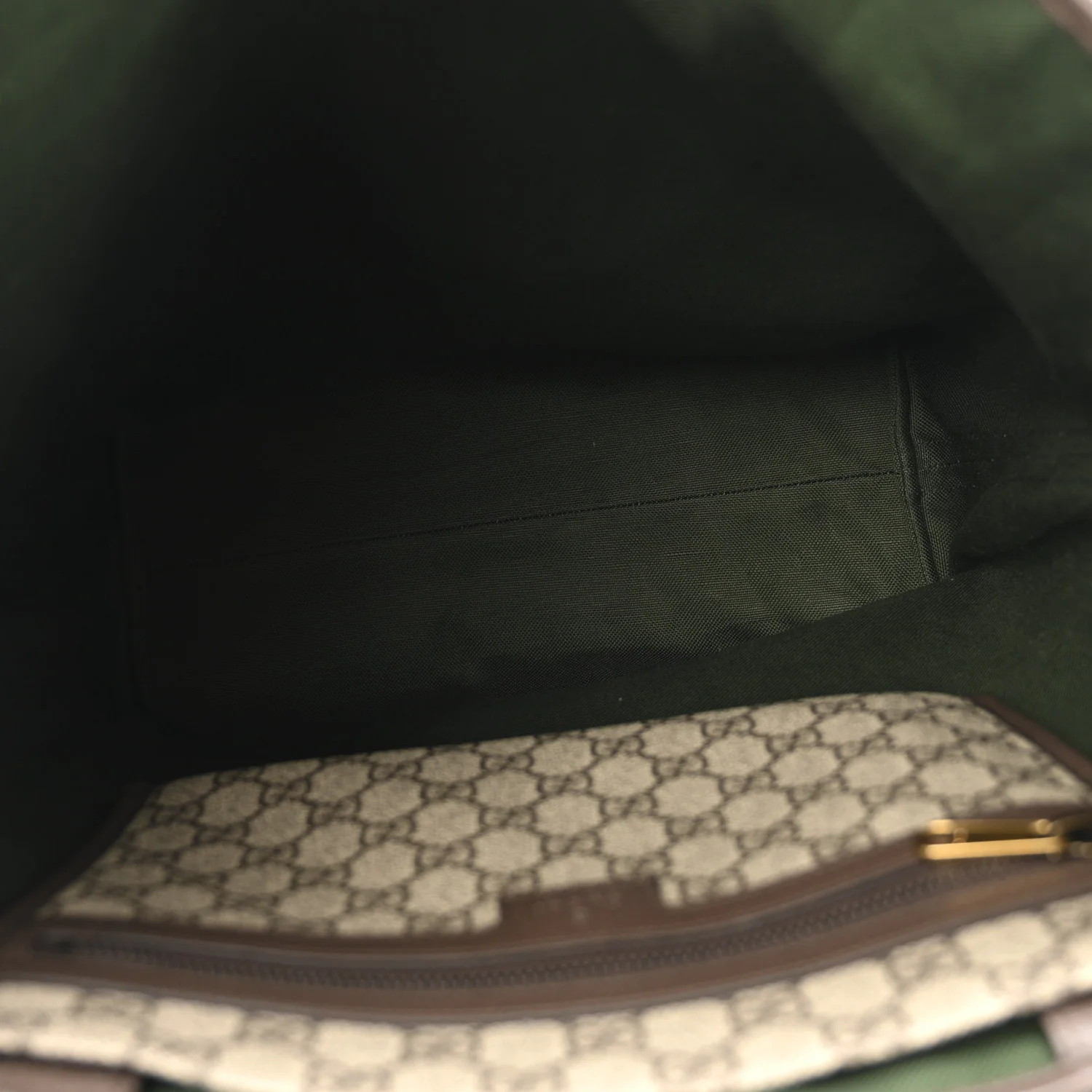 GG Supreme Monogram Medium Ophidia Tote Bag Brown - Image 5