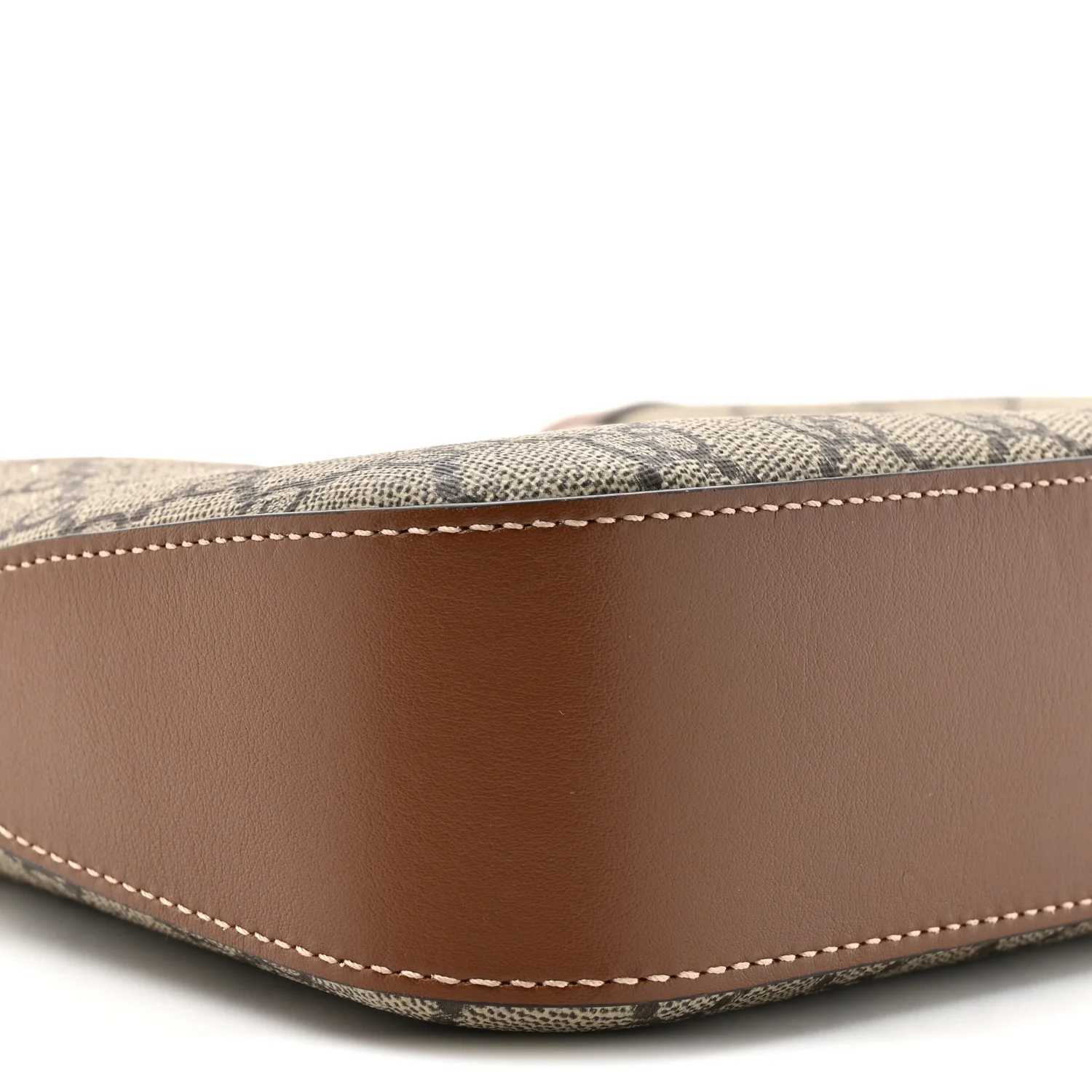 GG Supreme Monogram Medium Padlock Shoulder Bag Beige Ebony Brown Sugar - Image 10