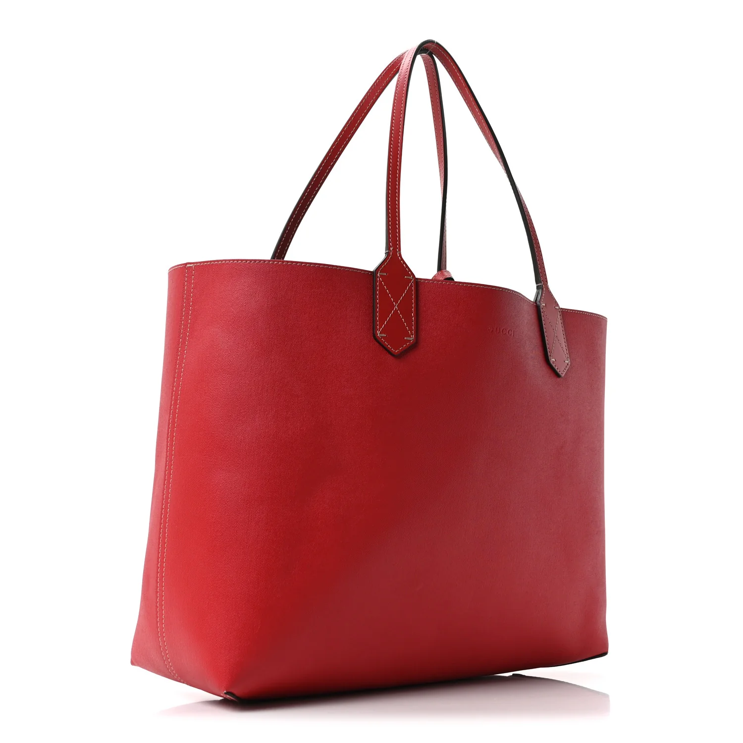 GG Supreme Monogram Medium Reversible Tote Beige Red - Image 11
