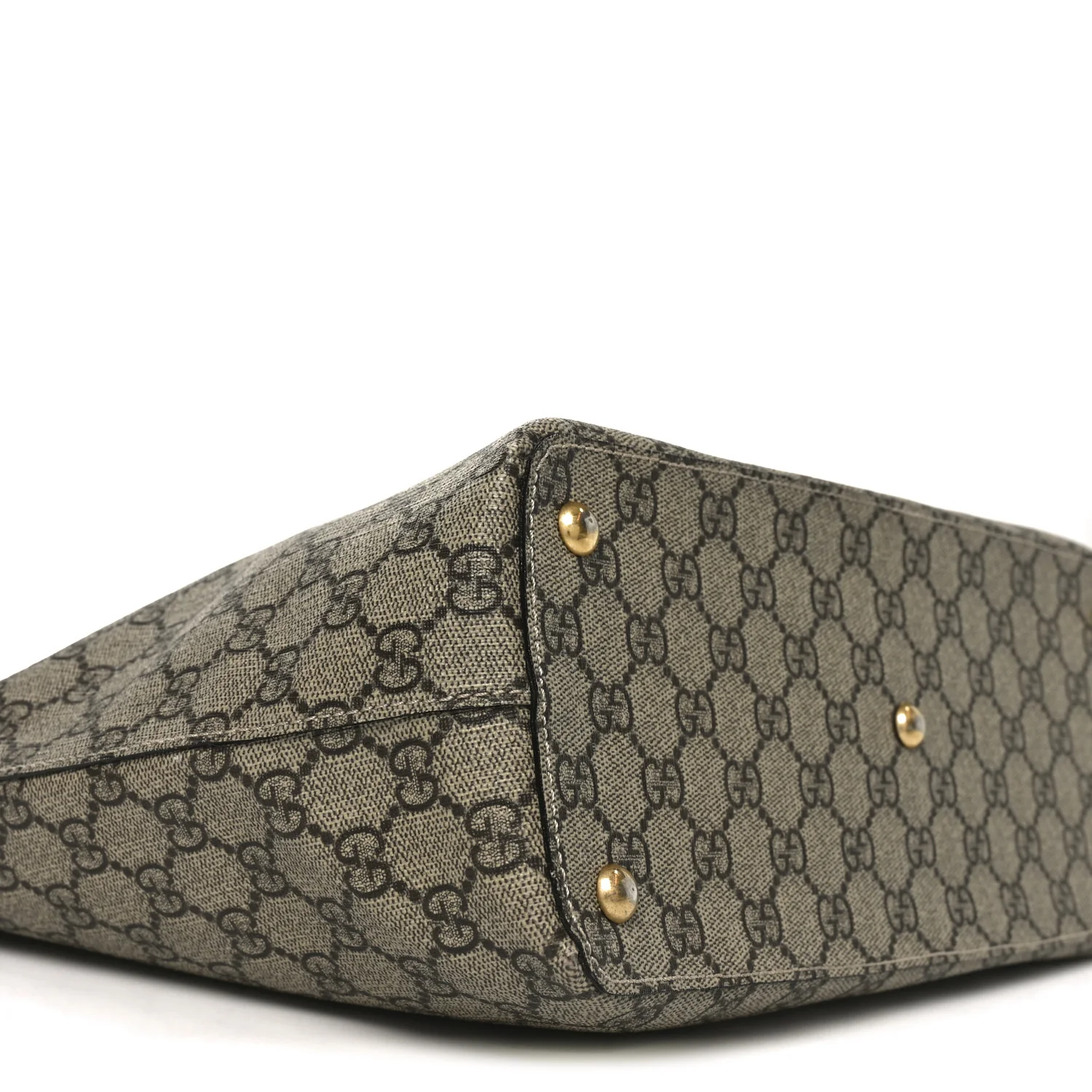 GG Supreme Monogram Medium Zippered Bucket Tote Beige Tuscany - Image 9