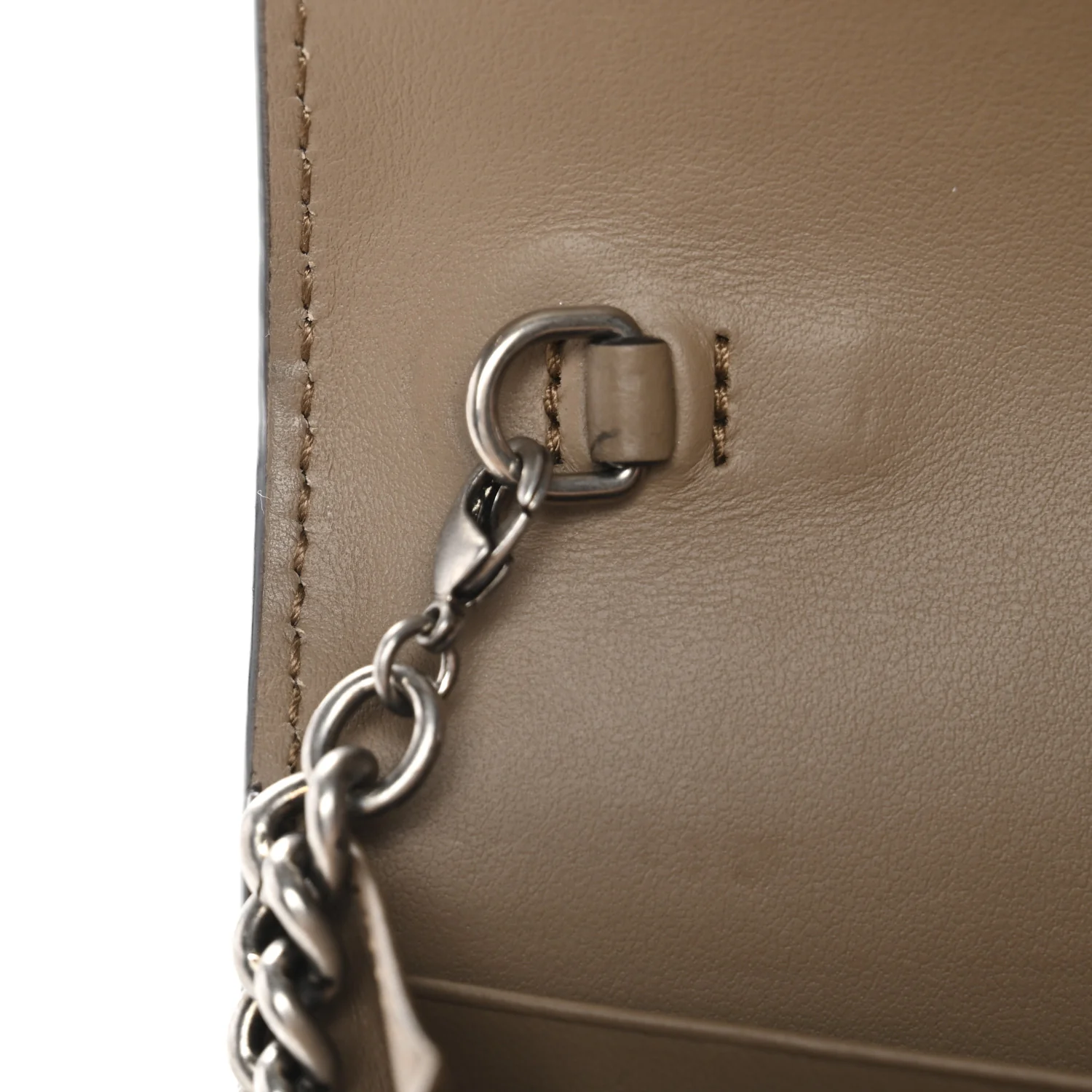 GG Supreme Monogram Mini Dionysus Chain Wallet Beige Taupe - Image 11