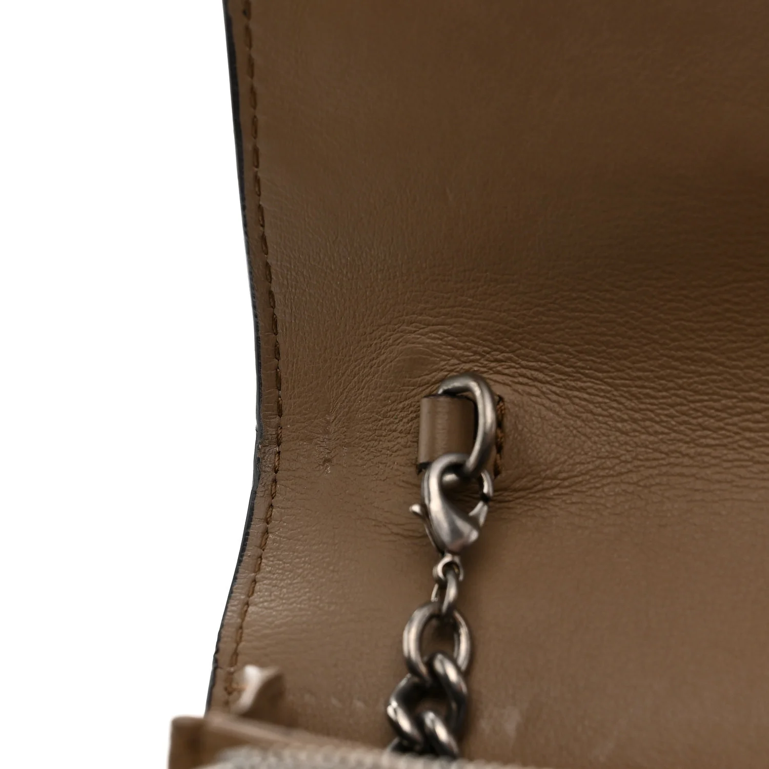 GG Supreme Monogram Mini Dionysus Chain Wallet Beige Taupe - Image 14