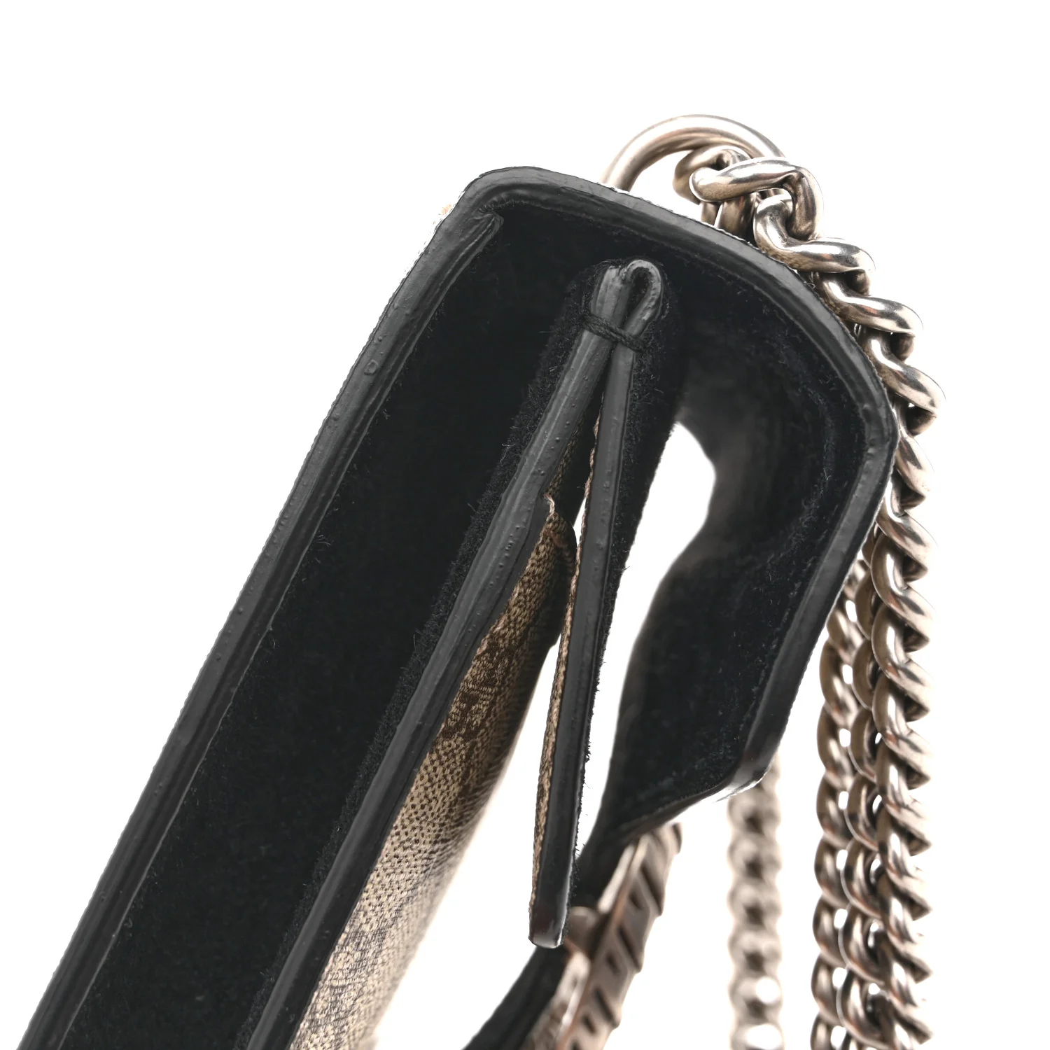 GG Supreme Monogram Mini Dionysus Shoulder Bag Black - Image 11