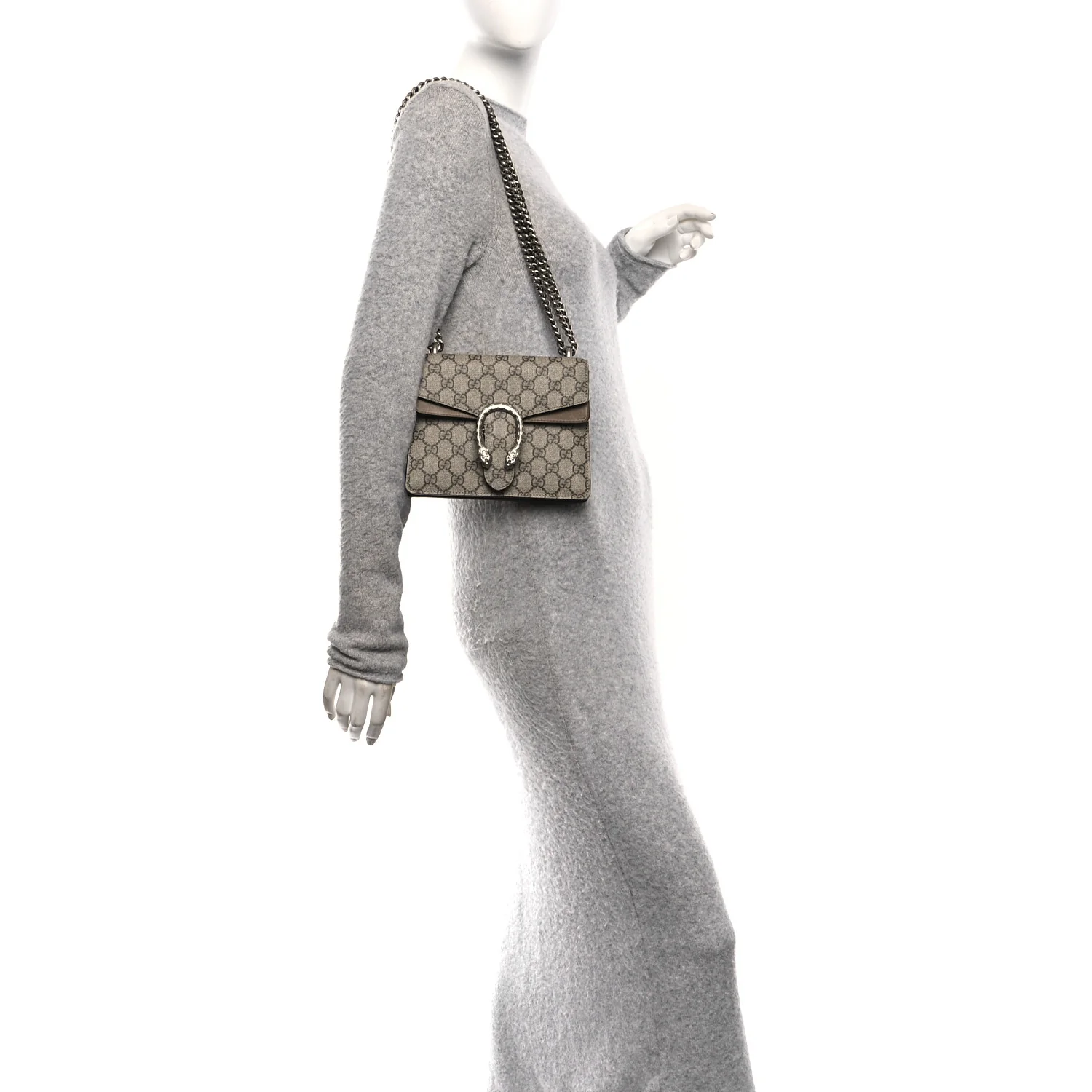 GG Supreme Monogram Mini Dionysus Shoulder Bag Taupe - Image 2