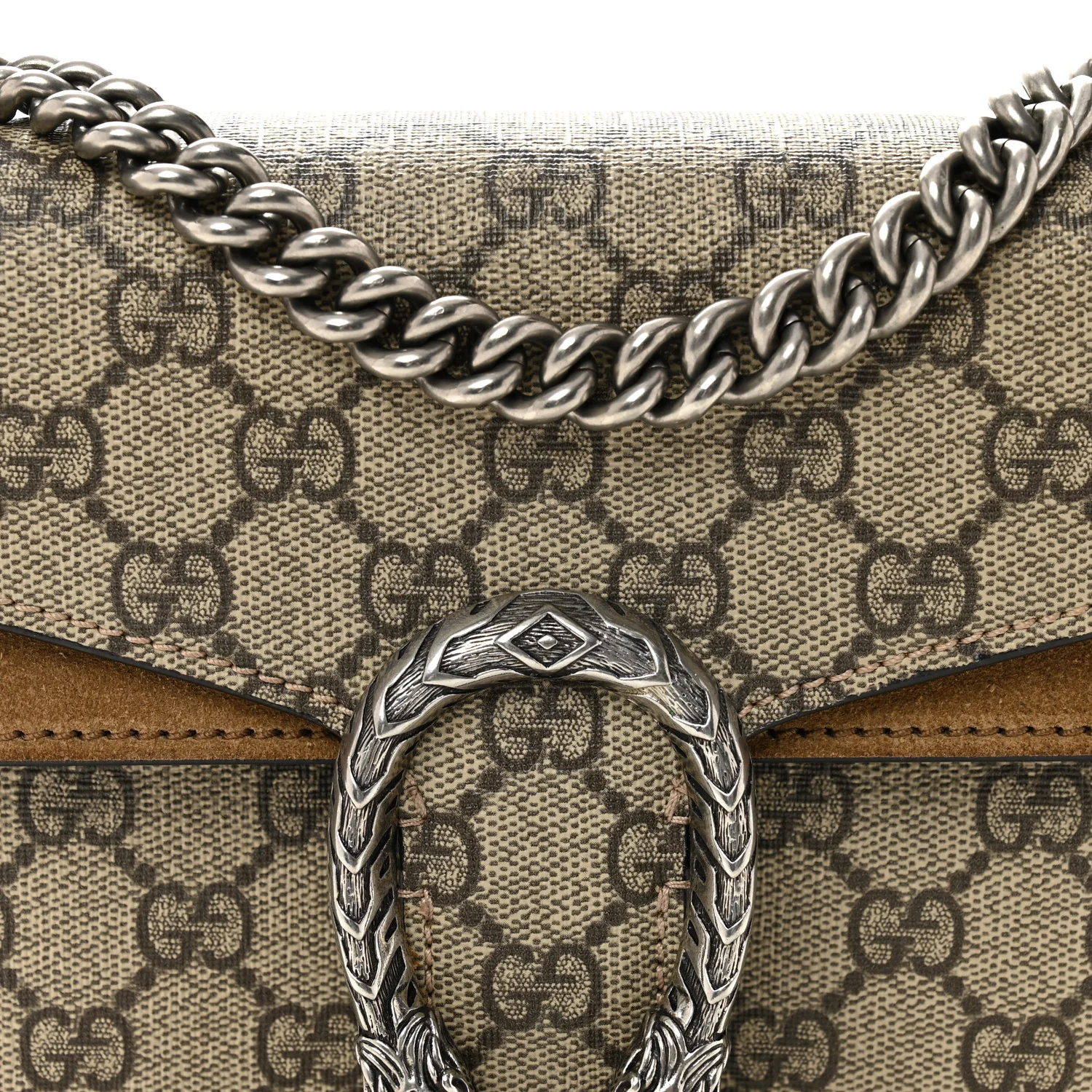 GG Supreme Monogram Mini Dionysus Shoulder Bag Taupe - Image 9