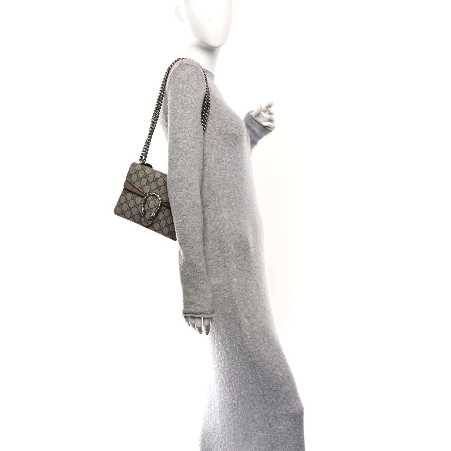 GG Supreme Monogram Mini Dionysus Shoulder Bag Taupe - Image 2