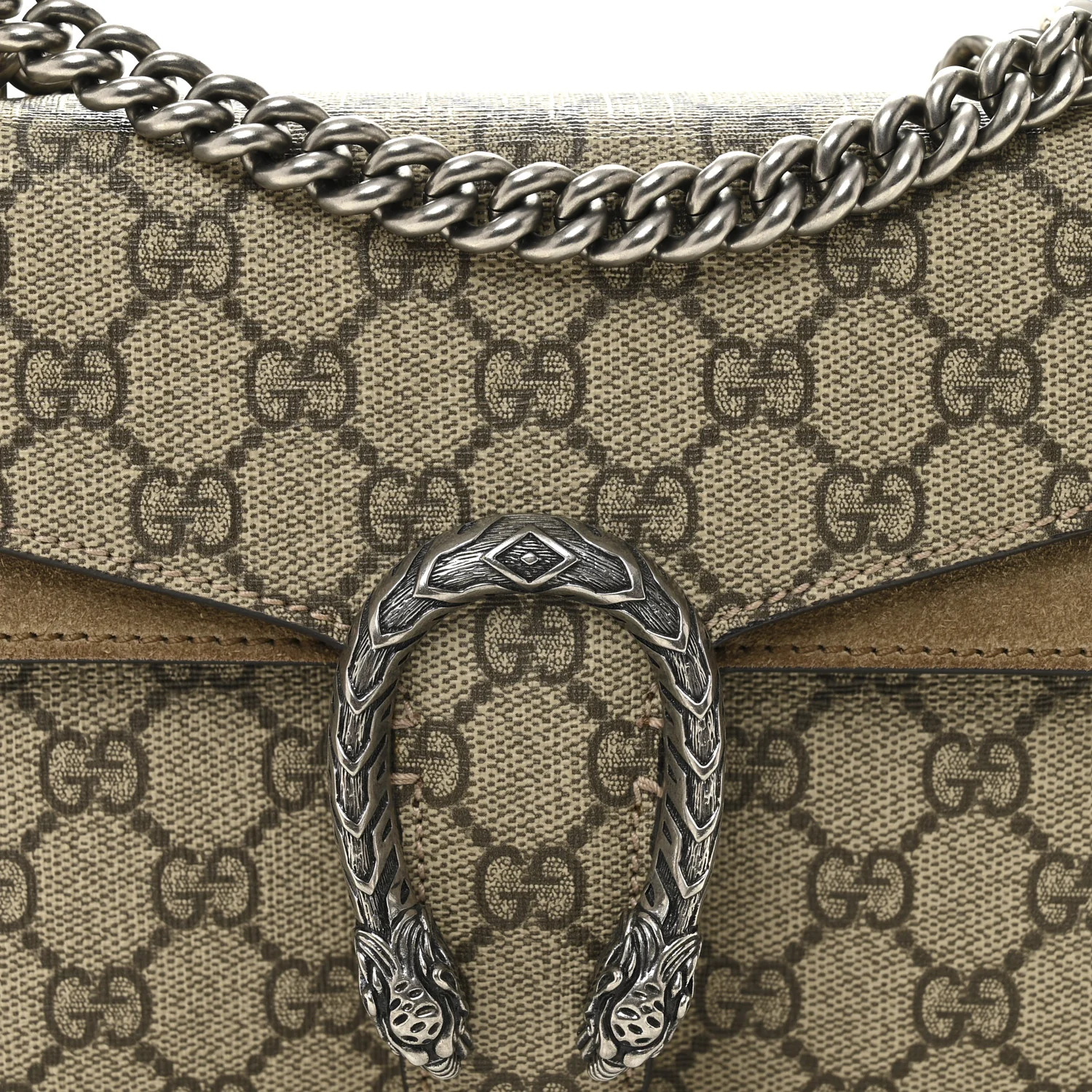 GG Supreme Monogram Mini Dionysus Shoulder Bag Taupe - Image 8