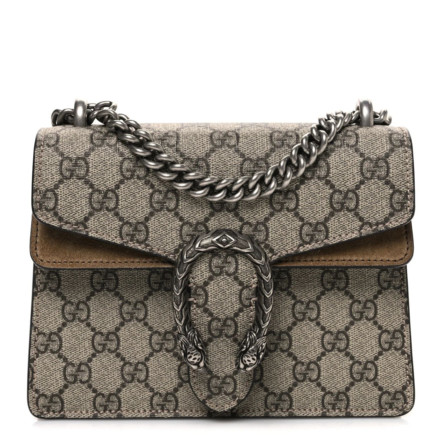GG Supreme Monogram Mini Dionysus Shoulder Bag Taupe