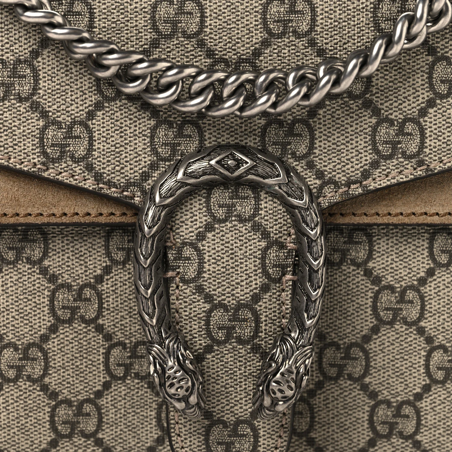 GG Supreme Monogram Mini Dionysus Shoulder Bag Taupe - Image 8