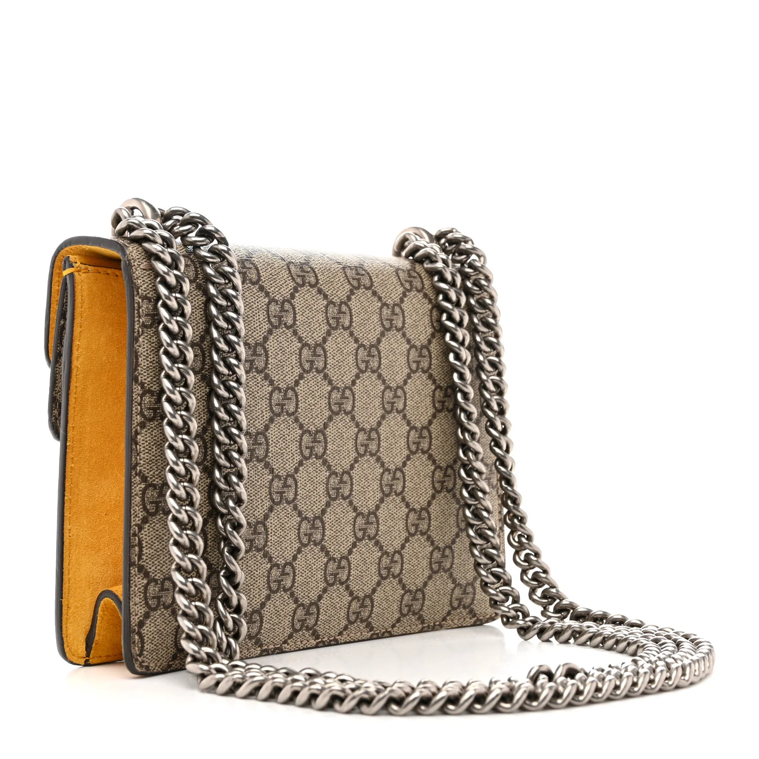 GG Supreme Monogram Mini Dionysus Shoulder Bag Yellow - Image 3