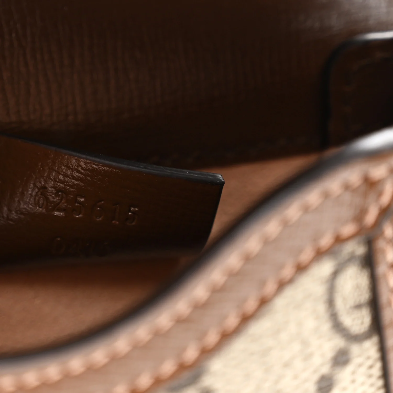 GG Supreme Monogram Mini Horsebit 1955 Crossbody Bag Beige Brown Sugar - Image 6