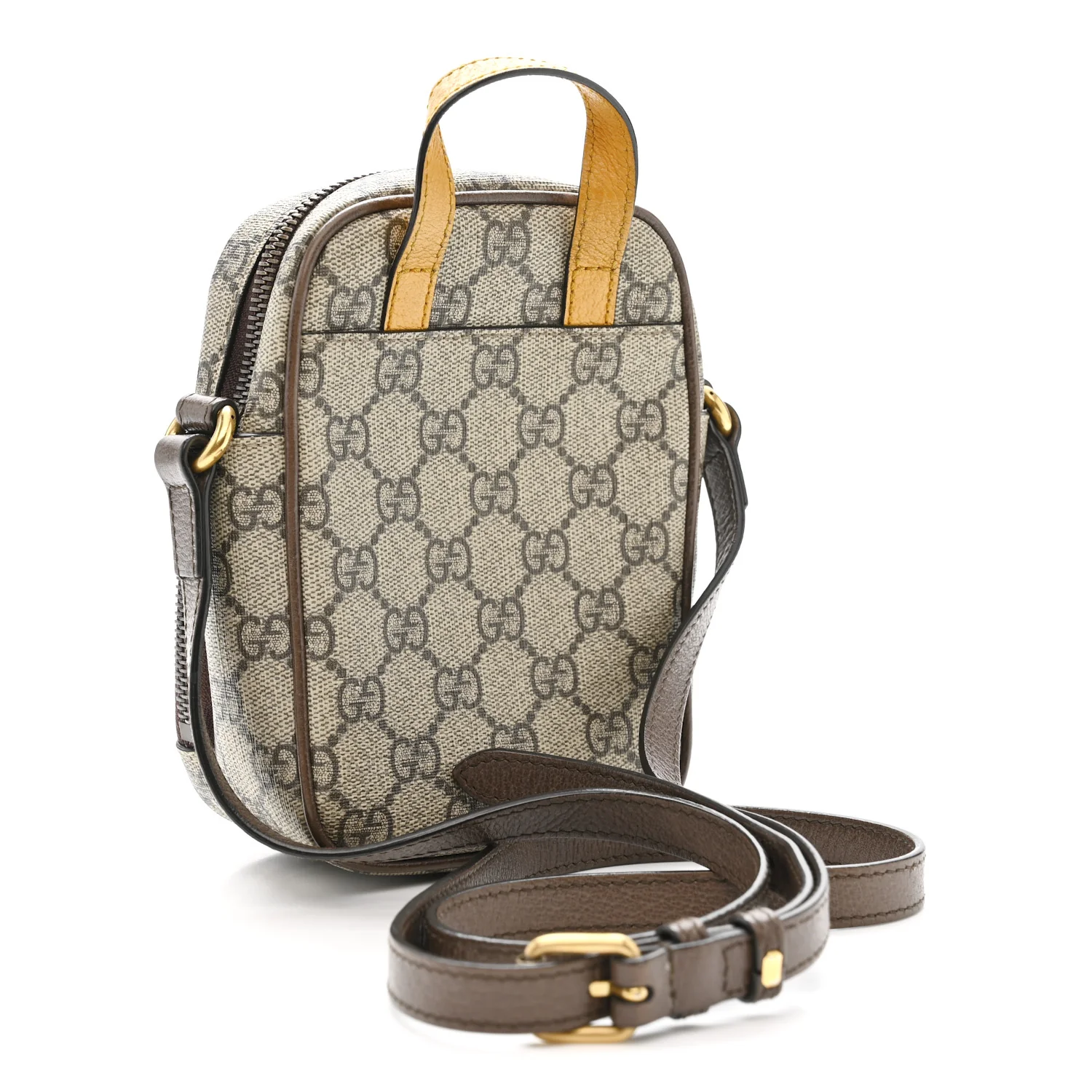 GG Supreme Monogram Mini Neo Vintage Double Zip Messenger Bag Beige New Acero Crop - Image 3