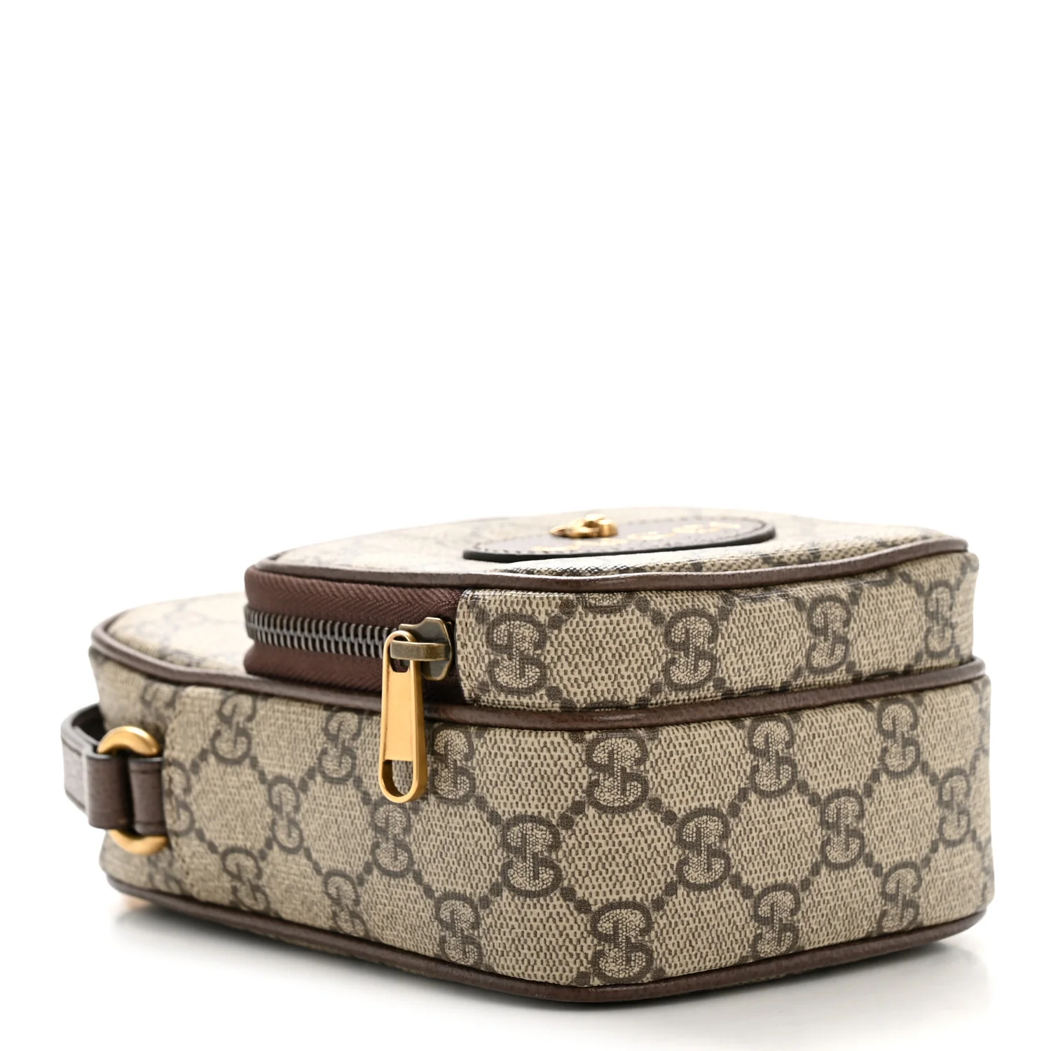 GG Supreme Monogram Mini Neo Vintage Double Zip Messenger Bag Beige New Acero Crop - Image 4