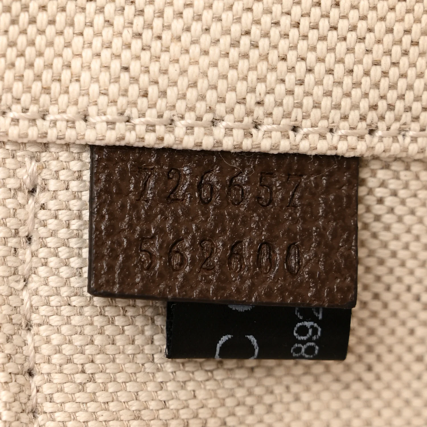 GG Supreme Monogram Mini Packing Cube Beige Ebony New Acero - Image 7