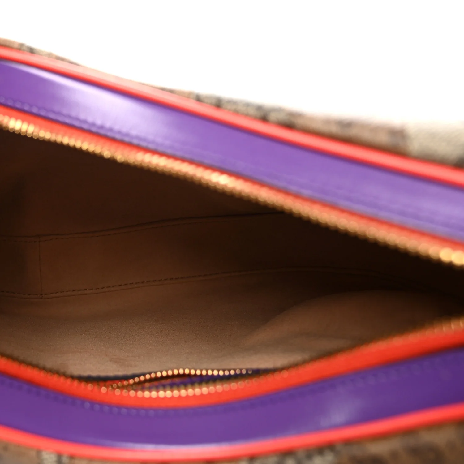 GG Supreme Monogram Mix Monogram Web Patchwork Large Attache Shoulder Bag Beige Multicolor - Image 5