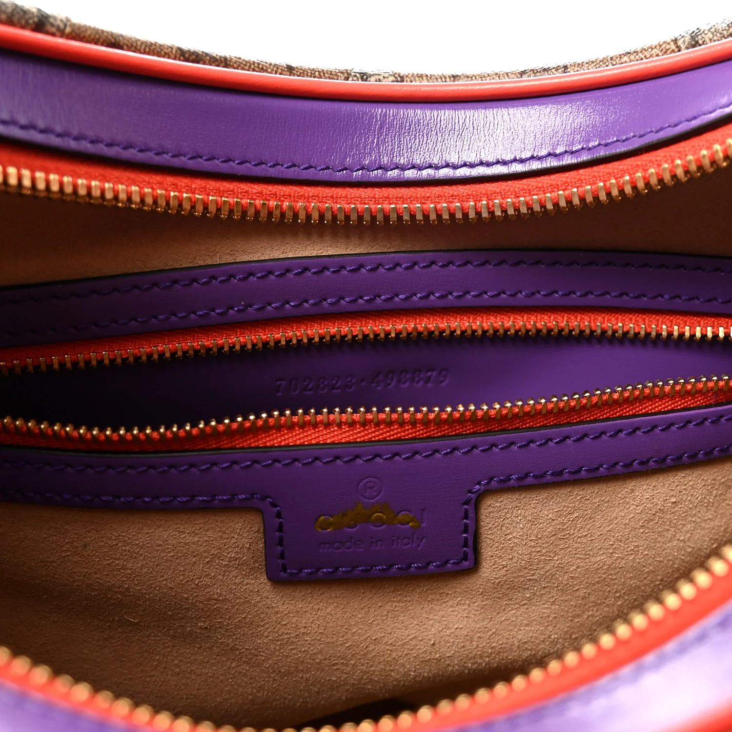 GG Supreme Monogram Mix Monogram Web Patchwork Large Attache Shoulder Bag Beige Multicolor - Image 6