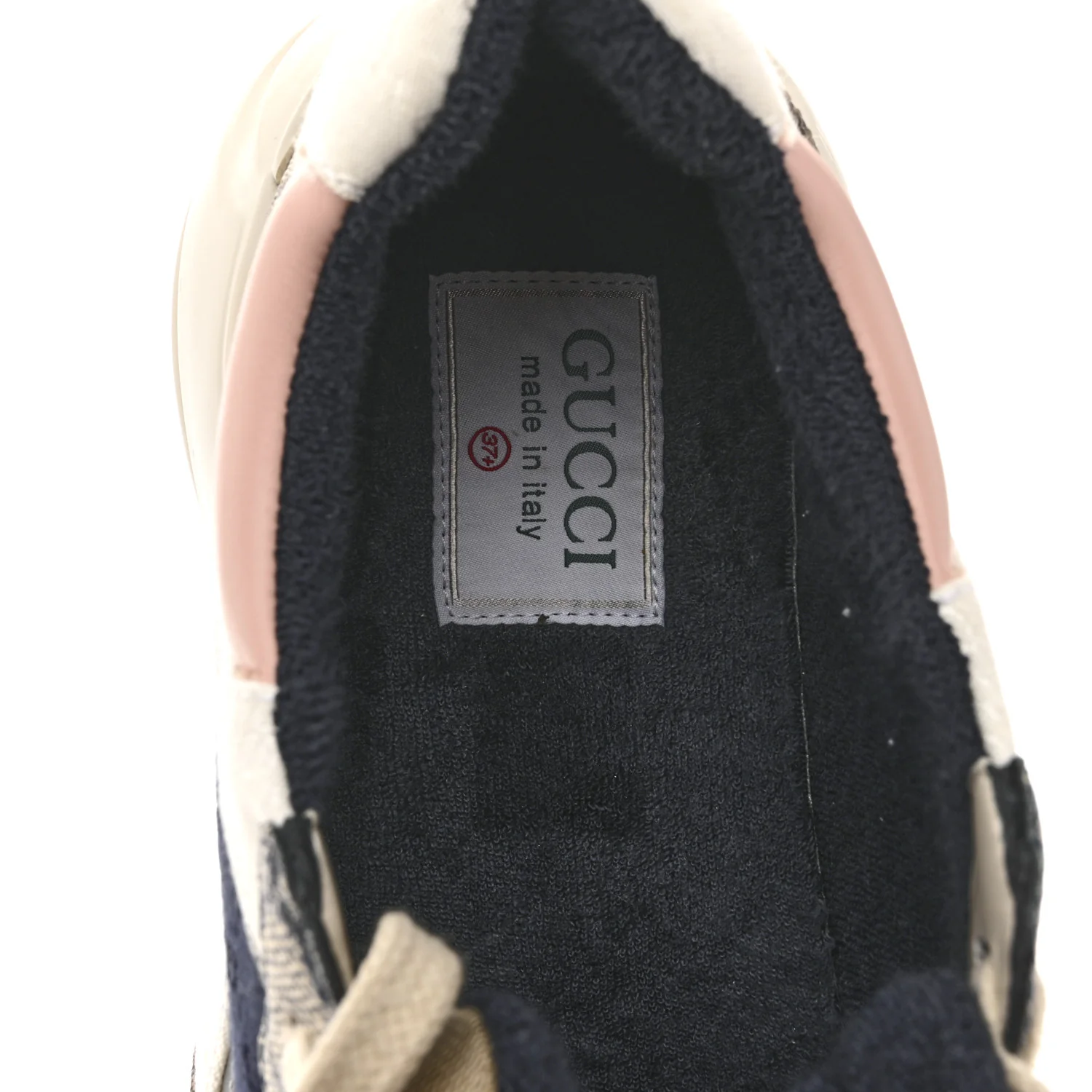 GG Supreme Monogram Mix Monogram Womens Rhyton Sneakers 37.5 London Blue Beige Pale Pink - Image 7
