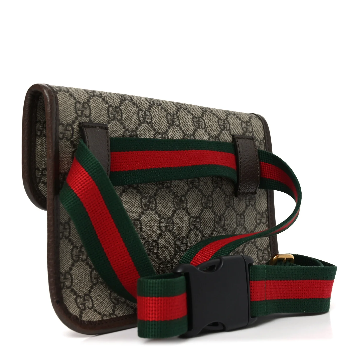 GG Supreme Monogram Neo Vintage Web Belt Bag Brown - Image 2