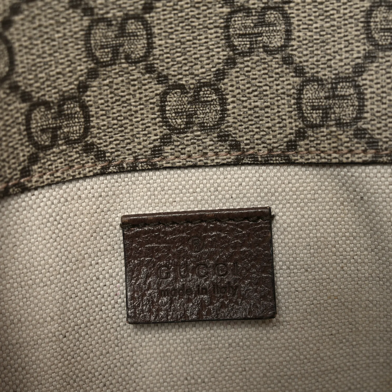 GG Supreme Monogram Neo Vintage Web Belt Bag Brown - Image 5