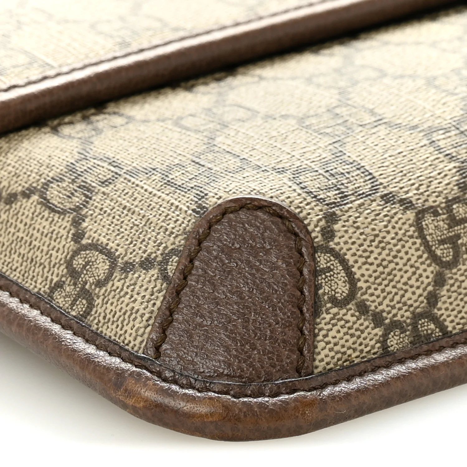 GG Supreme Monogram Neo Vintage Web Belt Bag Brown - Image 11