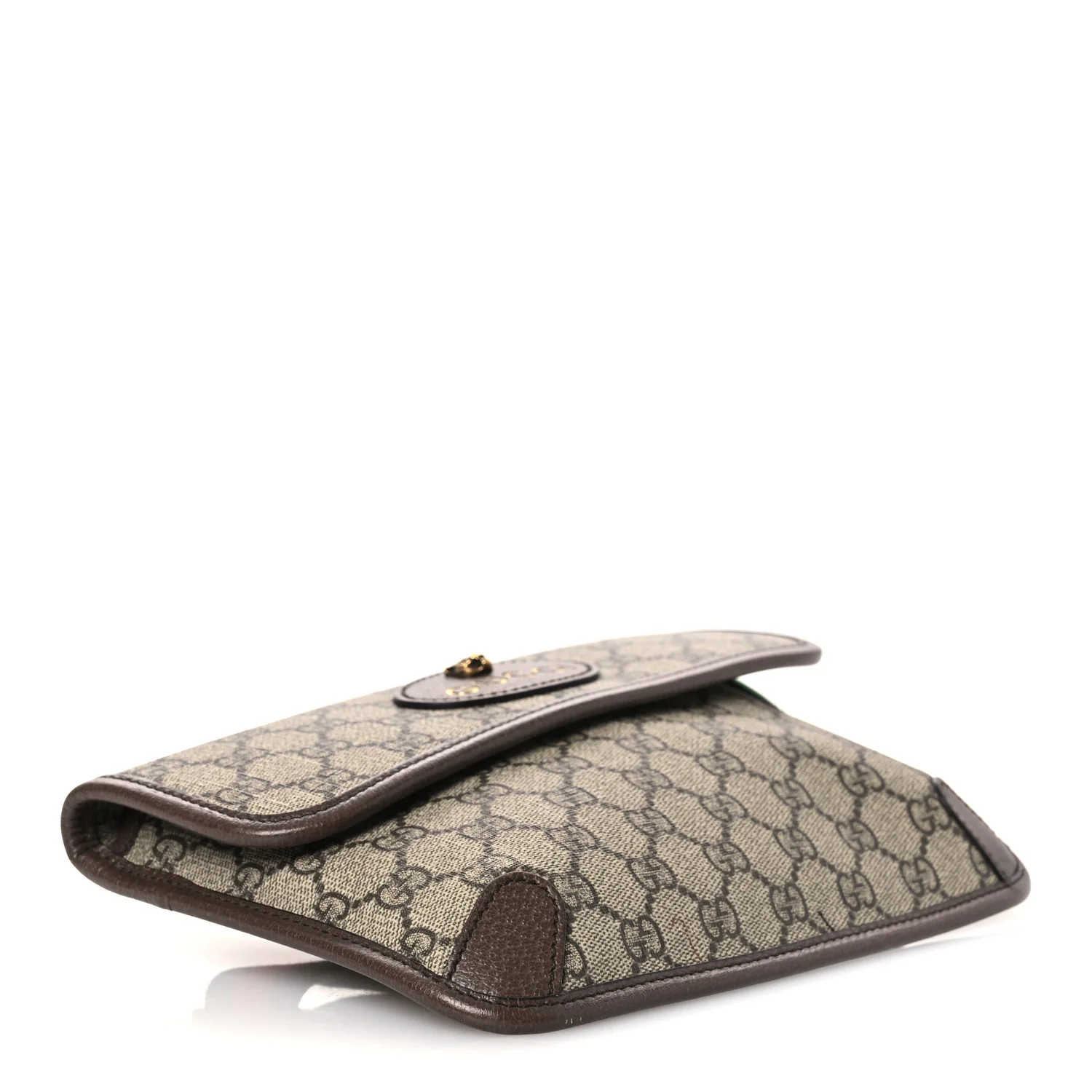 GG Supreme Monogram Neo Vintage Web Belt Bag Brown - Image 3