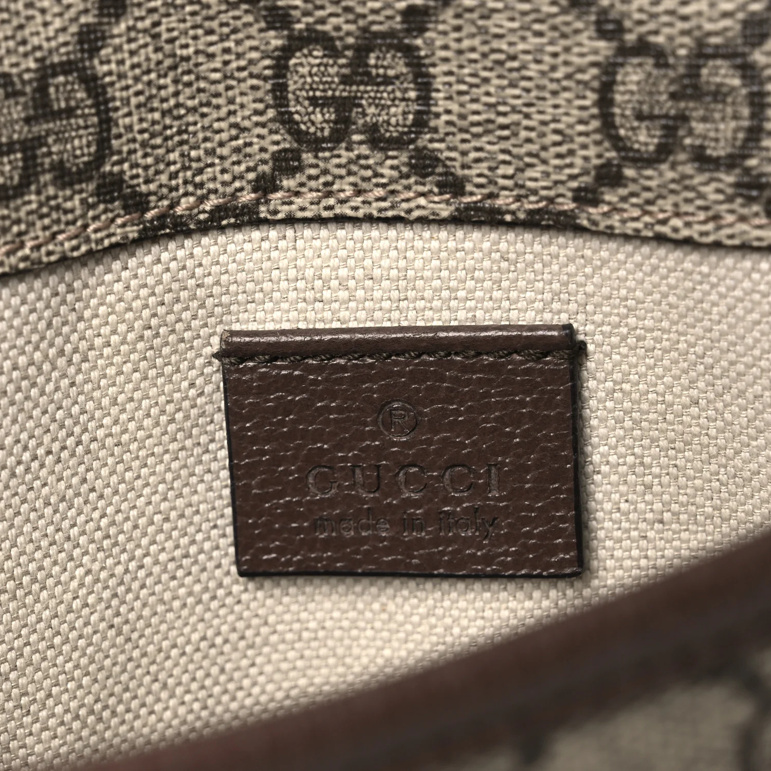 GG Supreme Monogram Neo Vintage Web Belt Bag Brown - Image 5