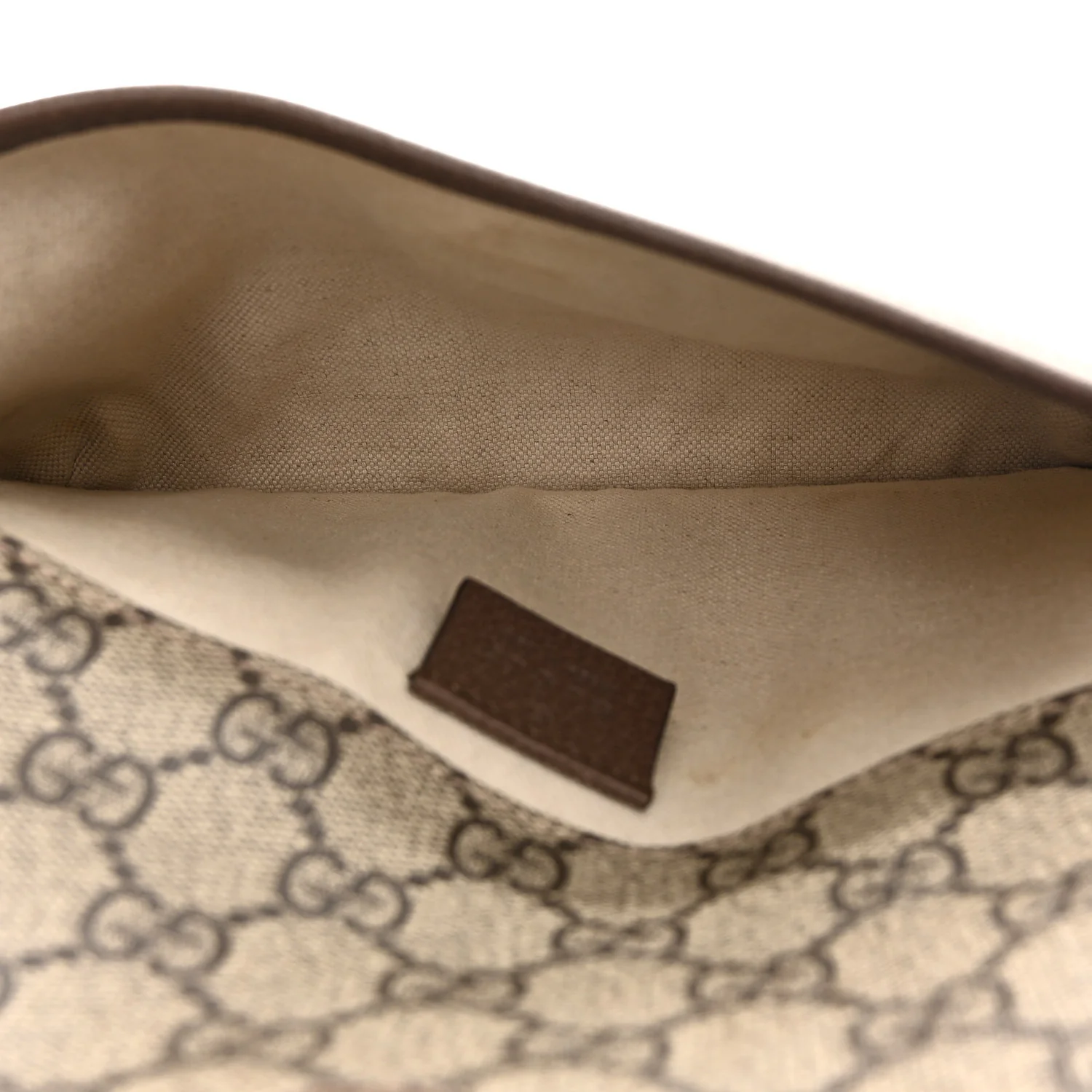 GG Supreme Monogram Neo Vintage Web Belt Bag Brown - Image 5