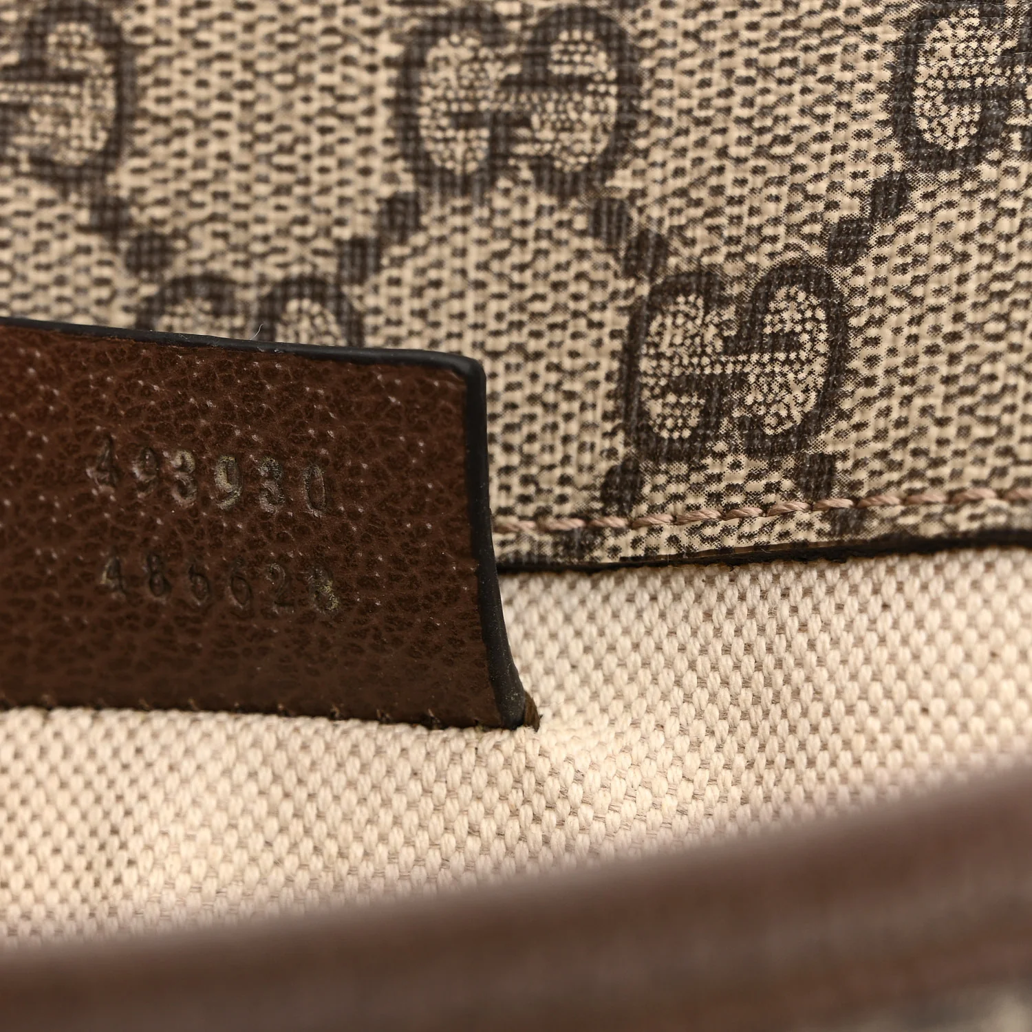 GG Supreme Monogram Neo Vintage Web Belt Bag Brown - Image 8