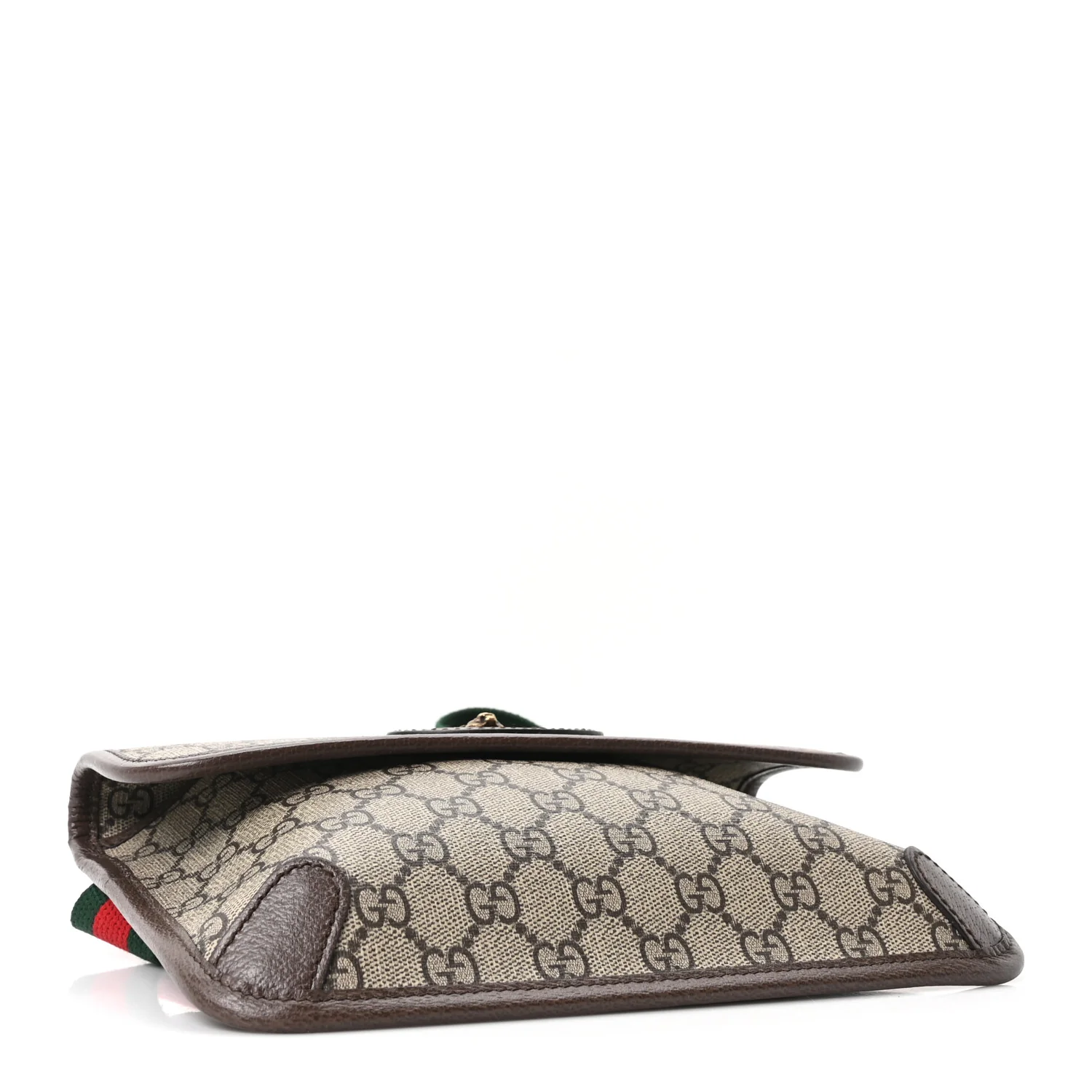 GG Supreme Monogram Neo Vintage Web Belt Bag Brown - Image 4