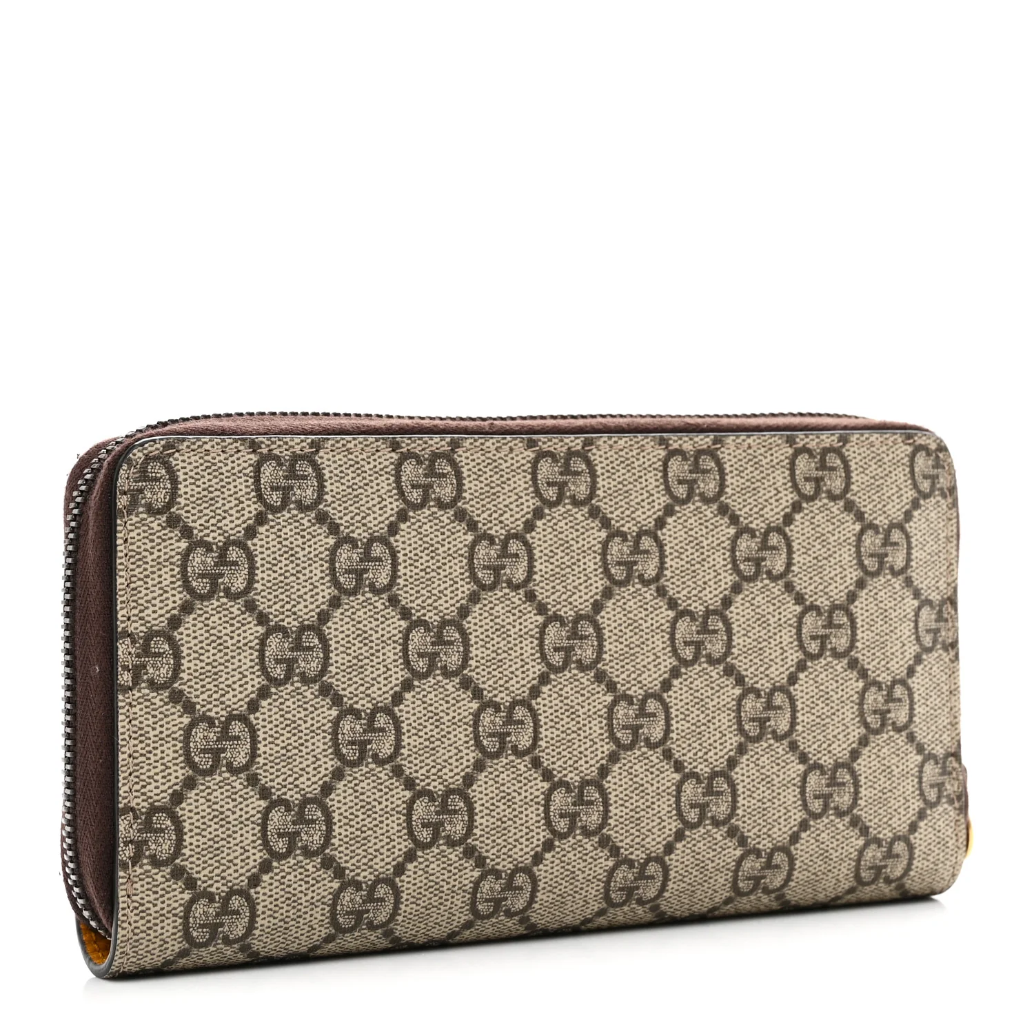 GG Supreme Monogram Neo Vintage Zip Around Wallet Beige Crop New Acero - Image 3